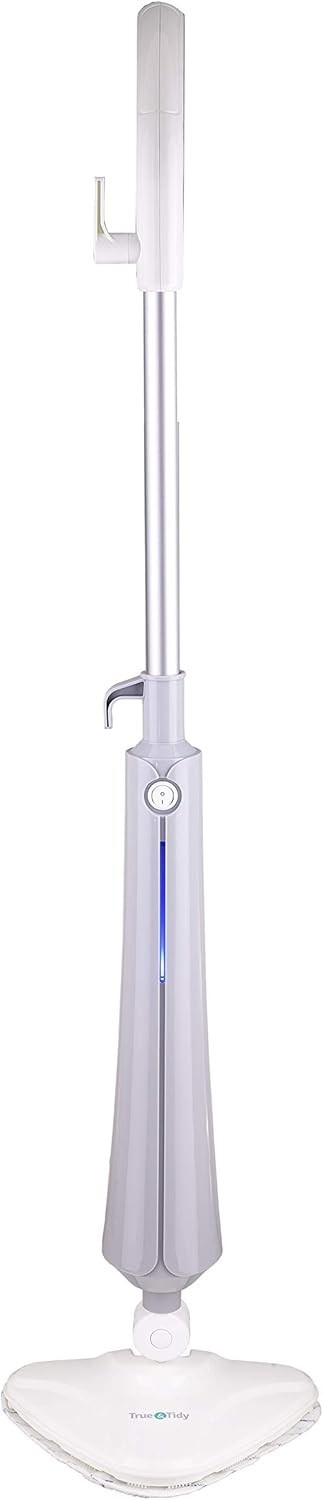 True & Tidy Multi-Surface Heavy Duty Steam Mop, Steam Mop Pad, Carpet Glider Gry