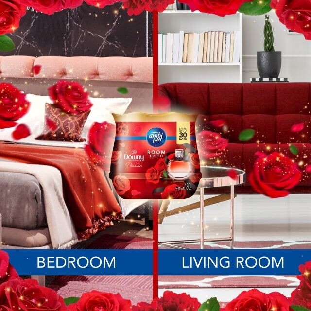 Ambi Pur Gel Room Fresh Downy Passion 180g x 2 Fast Shipping NEW