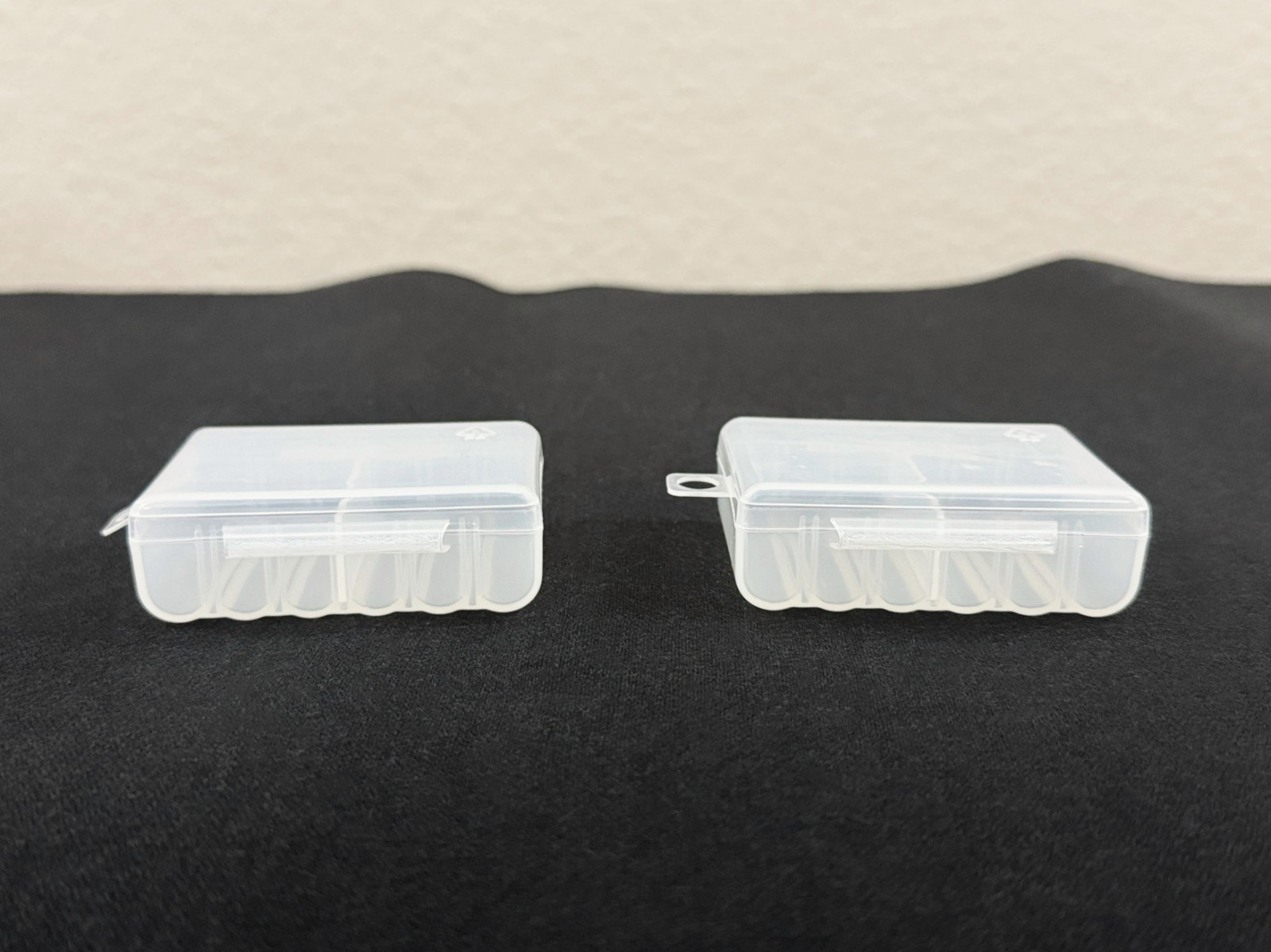 Triple AAA Battery Storage Box Case Holder in Clearview Color 12 Slot, 2QTY Set