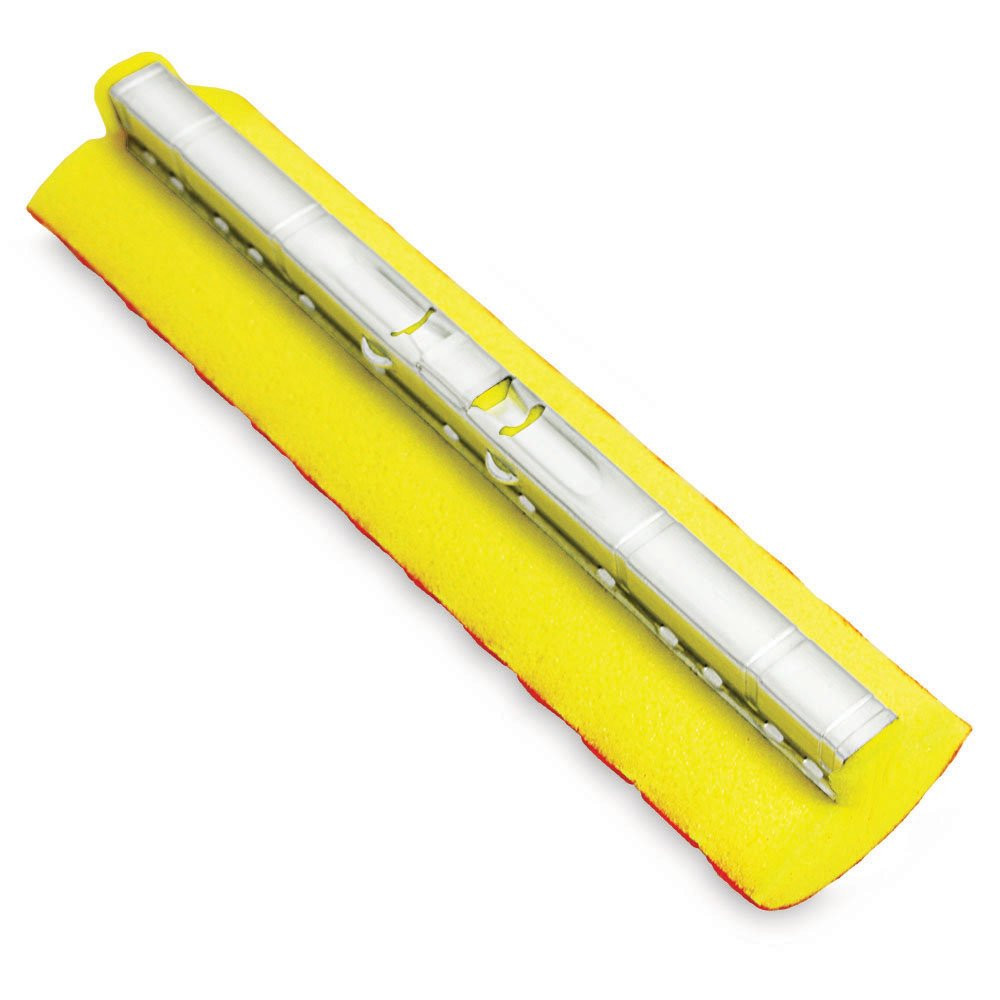 956 Roller Mop Refill, Synthetic, 12″ Wide Sponge, Yellow and Red (Pack of 6)
