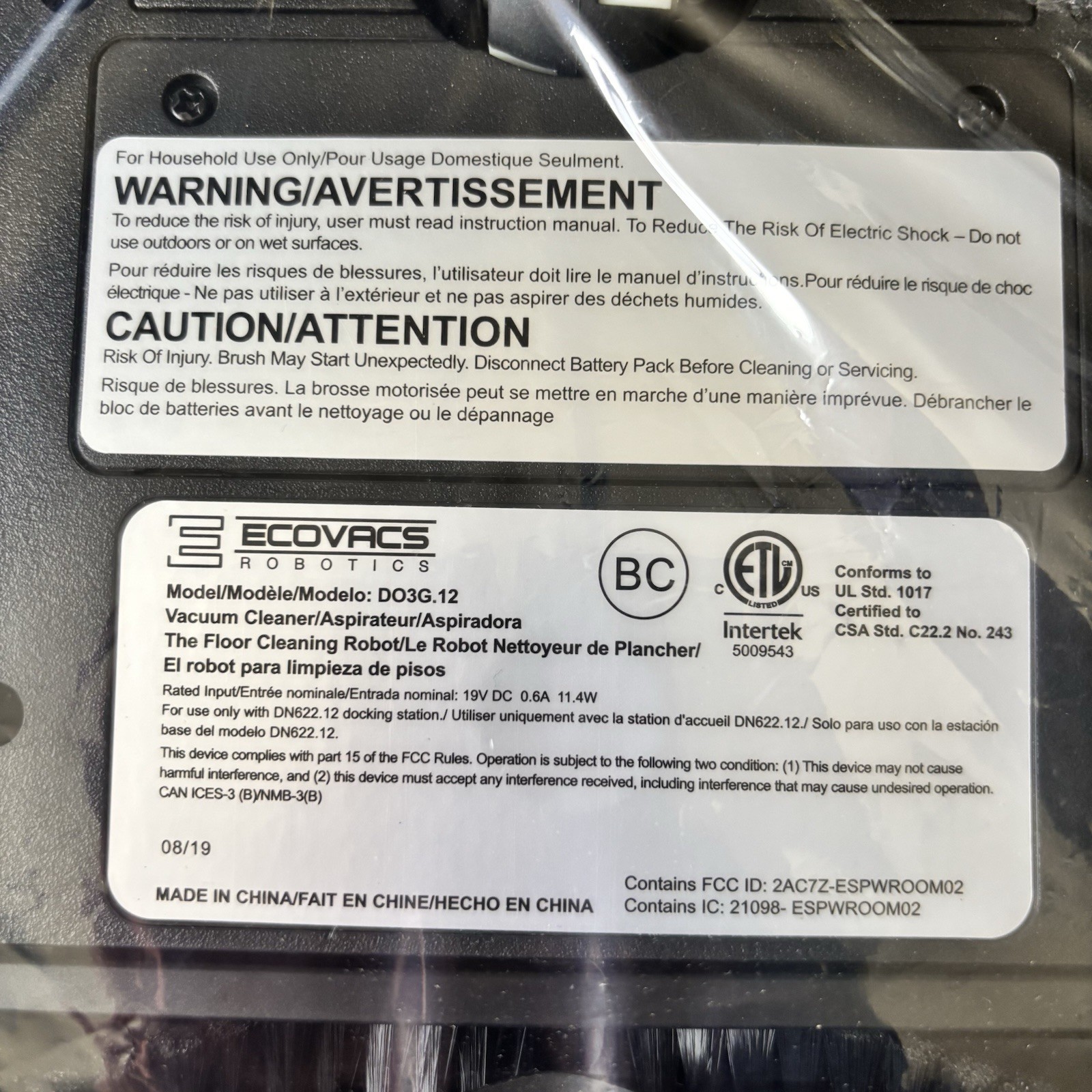 ECOVACS DEEBOT 601 Robotic Vacuum Cleaner with App Control, For Carpet & Opti…