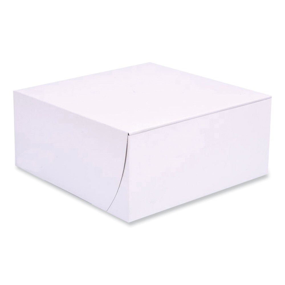 SCT 1561 9″ x 9″ x 4″ Paper Standard Bakery Boxes – White (200/CT) New