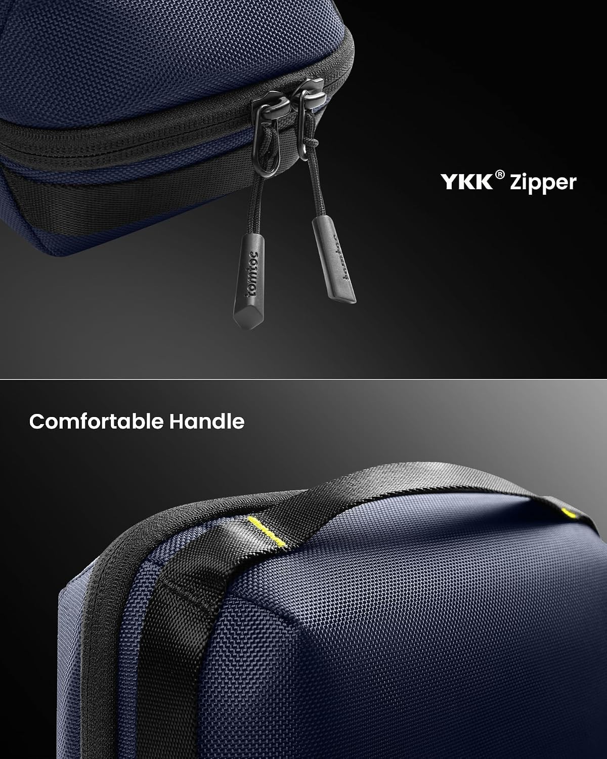 Tech Accessory Storage Bag with Removable Card Slots and Water-Resistant Design