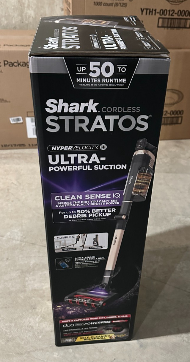 Shark Stratos IZ840H Cordless Stick Vacuum Clean Sense IQ DuoClean PowerFins