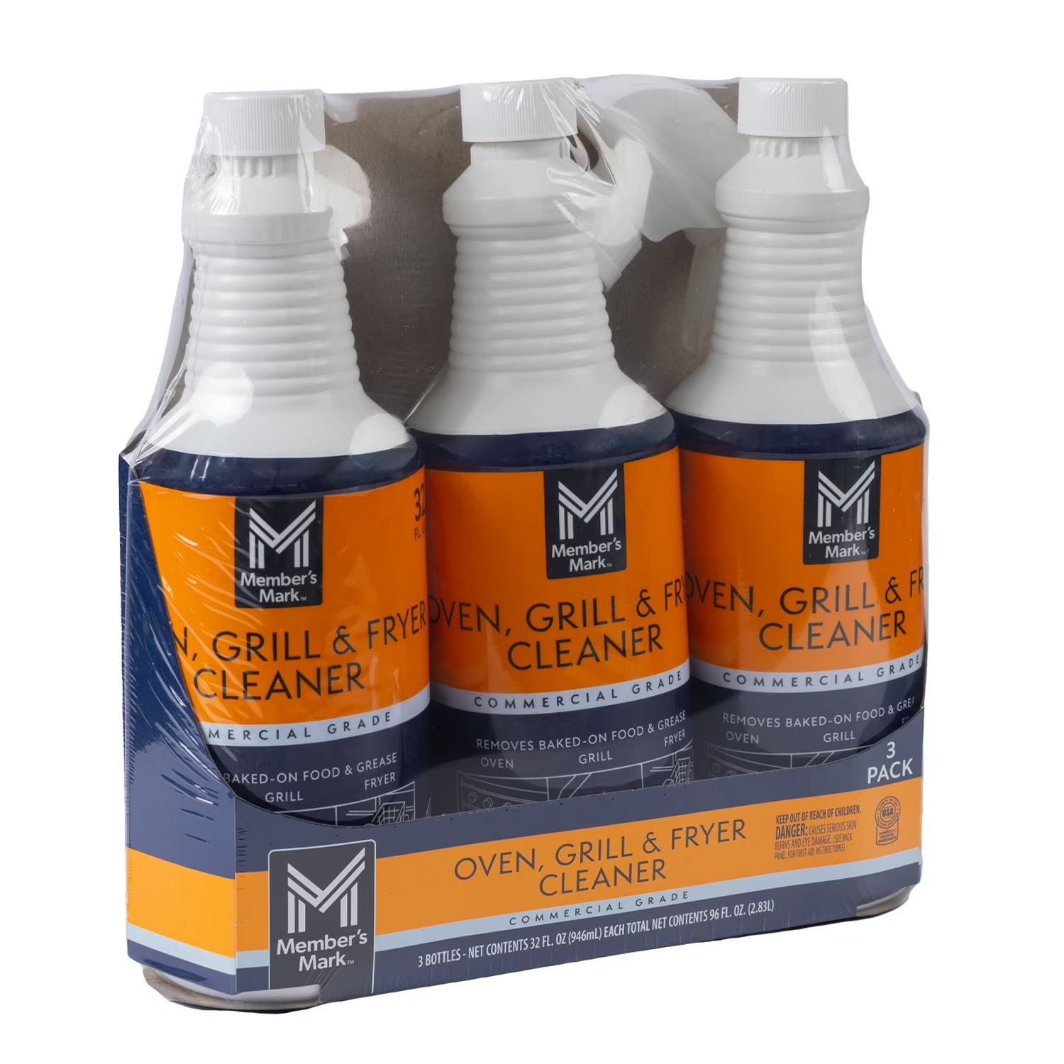 3 PK Restaurant Commercial Oven, Grill and Fryer Cleaner 32 oz. Member Mark