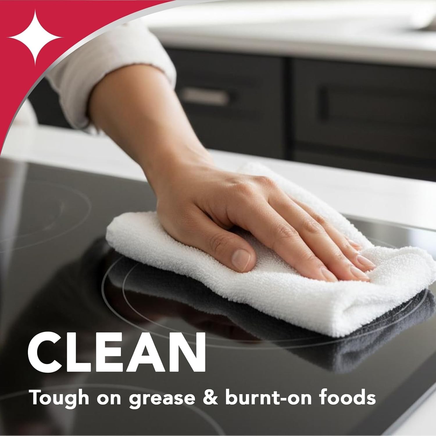 Weiman Daily Cooktop Cleaner Degreaser 22oz w/ Microfiber Cloth Streak Free NEW