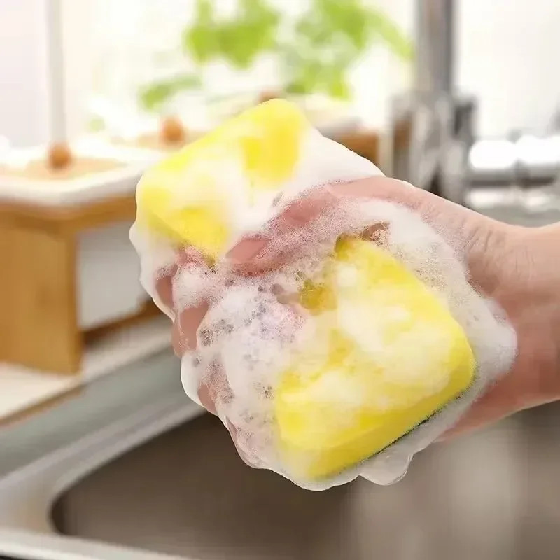 60/1PCS Kitchen Dishwashing Sponge Thickend Nano Magic Clean Brush Rub Pot Rust