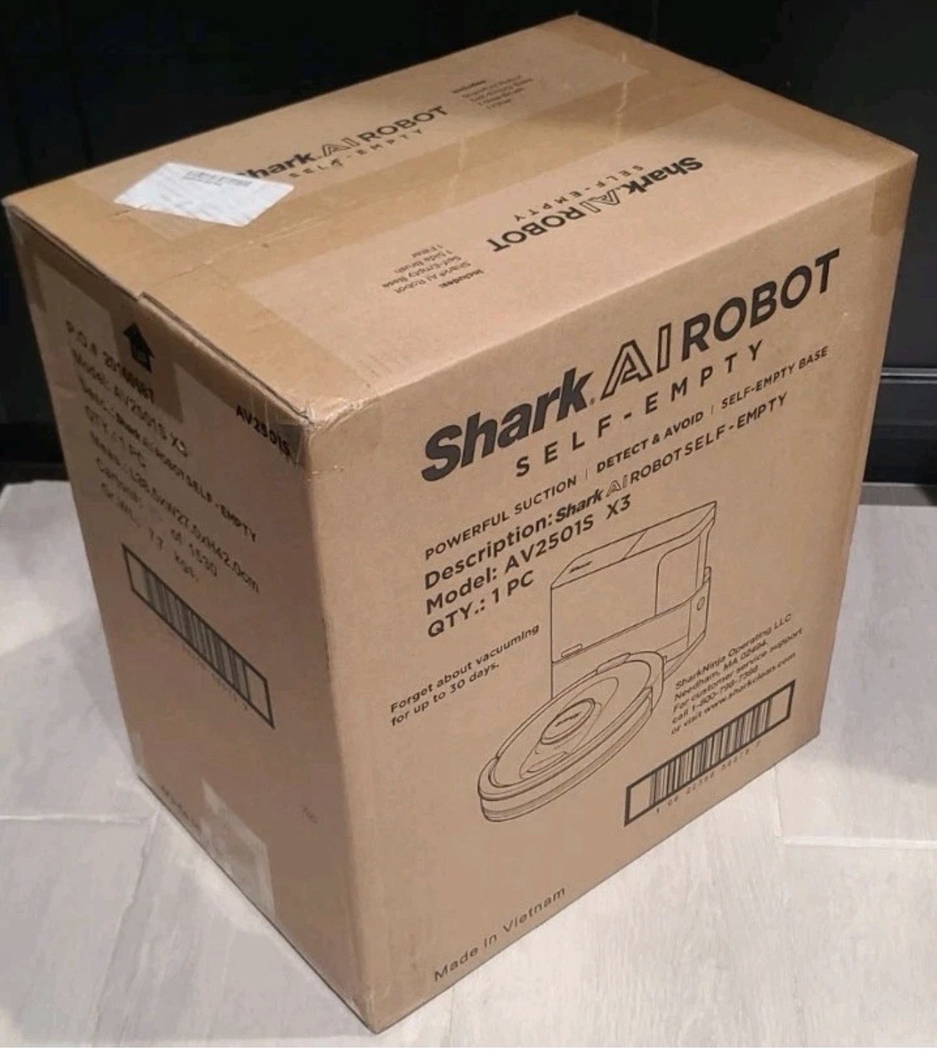 Shark AV2501S AI Ultra Robot Vacuum with Matrix Clean and Home Mapping