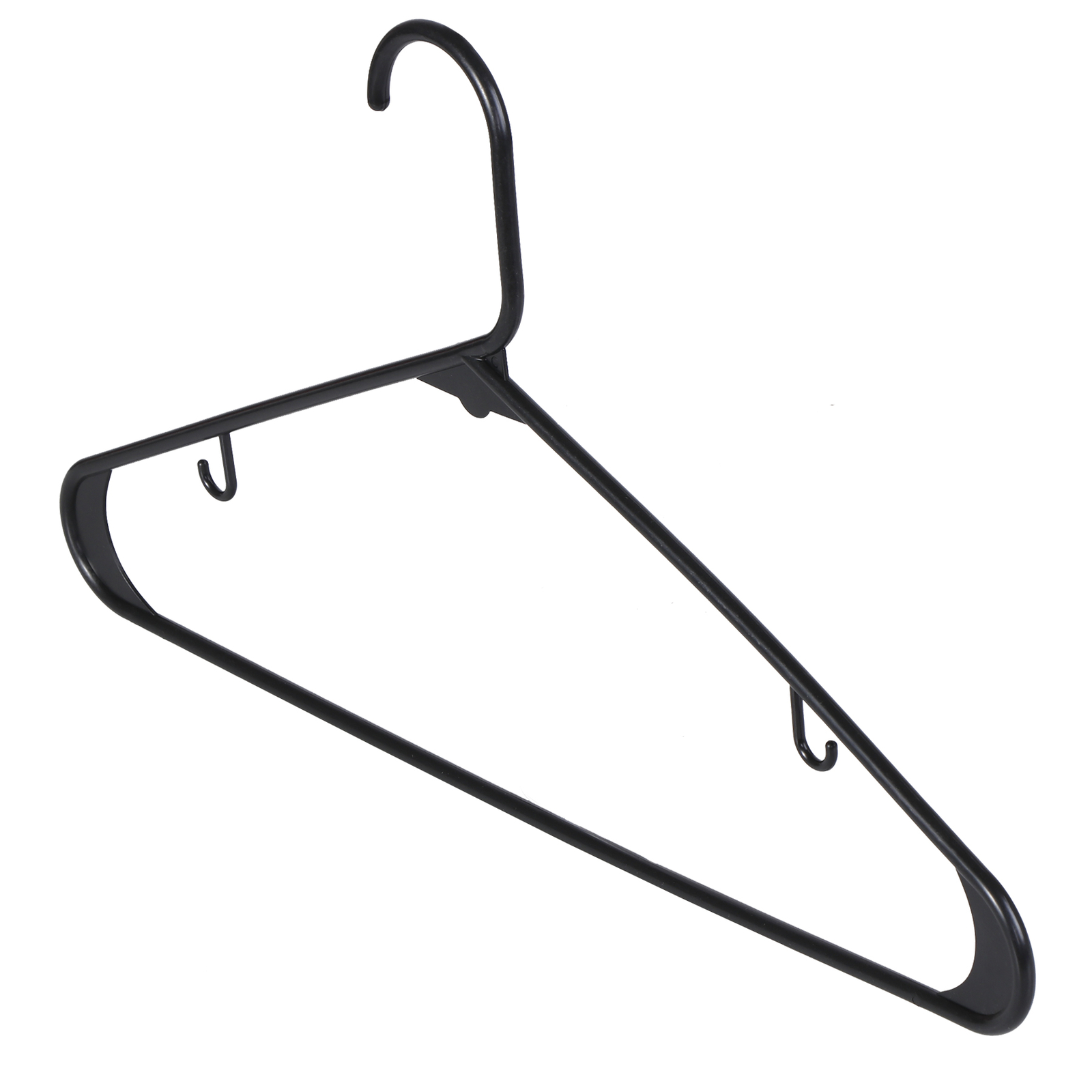 Pants Hanger Clothes Hangers (100 Pack) Plastic Gallus Shirt Hanger Black