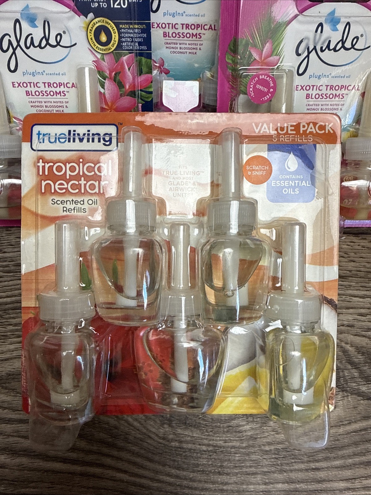 Glade Exotic Tropical Blossoms Plugins Scented Oil Refills True Living Tropical