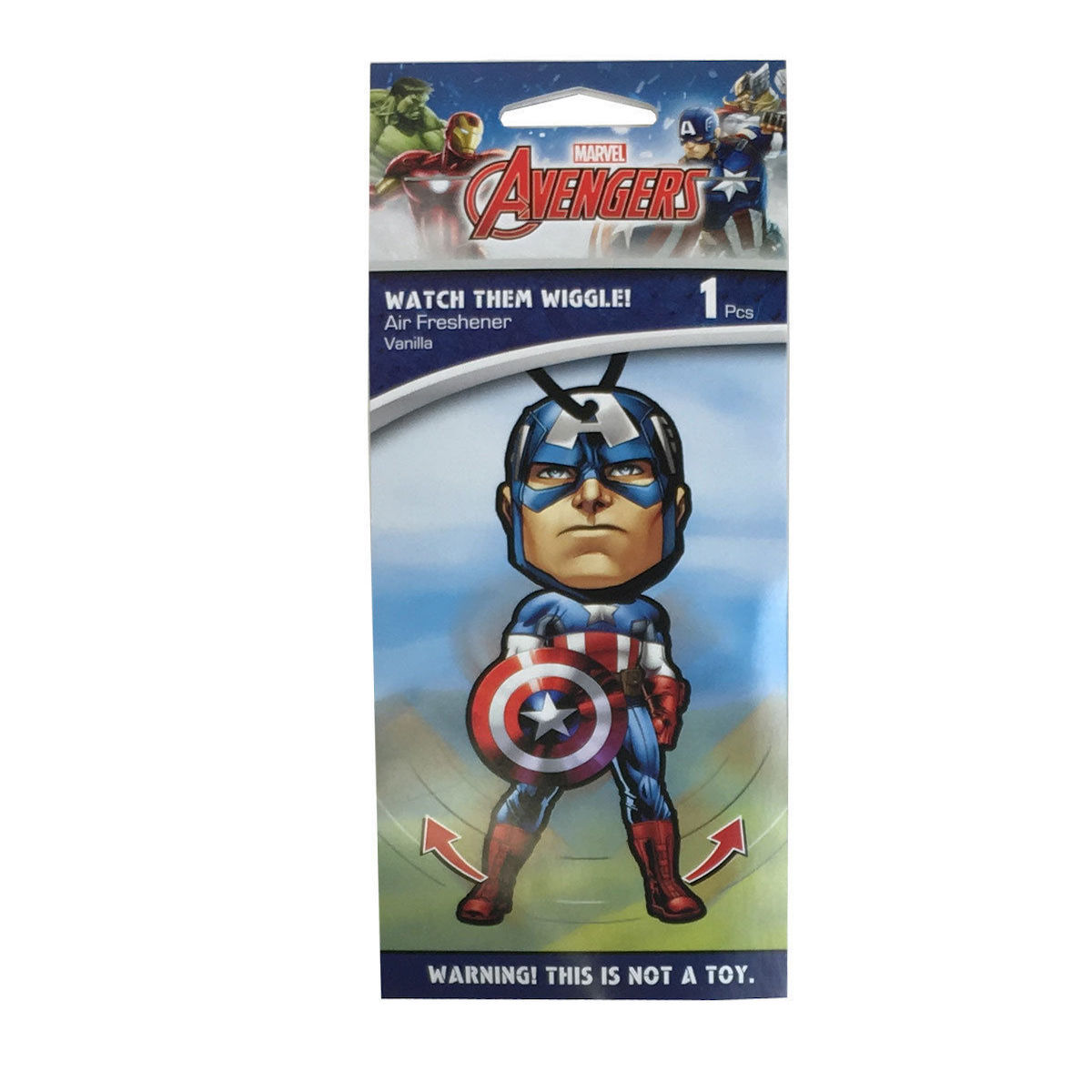 Marvel Captain America Car Accessories-Captain America Air Freshener Wiggler (1)