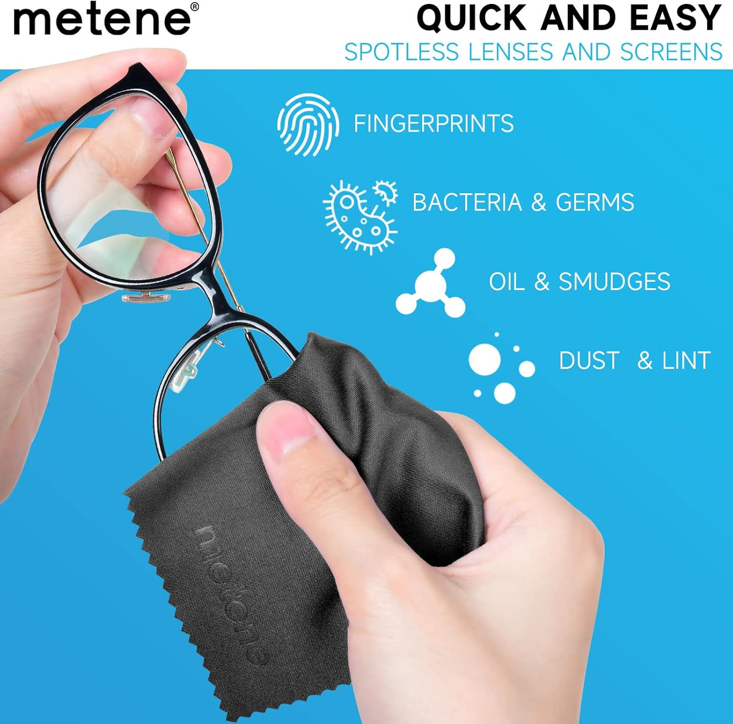 Metene Microfiber Cleaning Cloth 15 Pack USA Seller