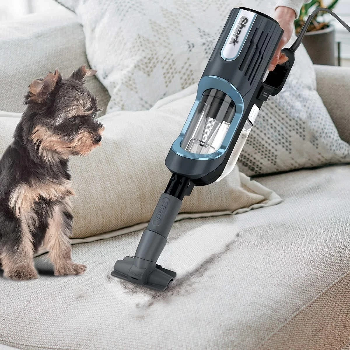 Shark Rocket pet pro Super Lightweight Cordless Stick Vacuum IX141 7.5 lbs Blue