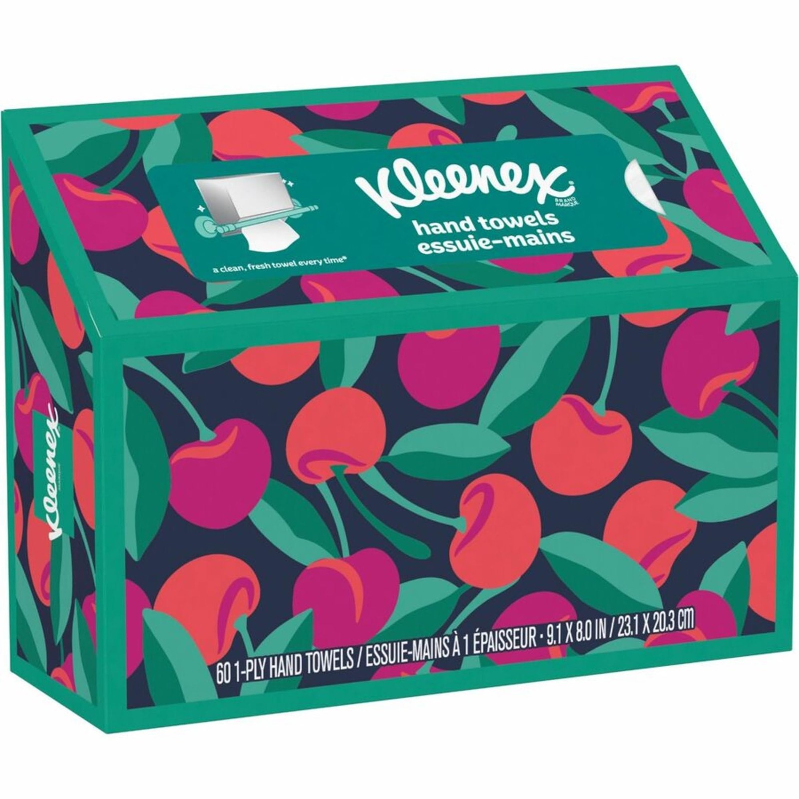 Kleenex Hand Towels, Single-Use Disposable Paper Towels, 1 Box, 60 Towels Total