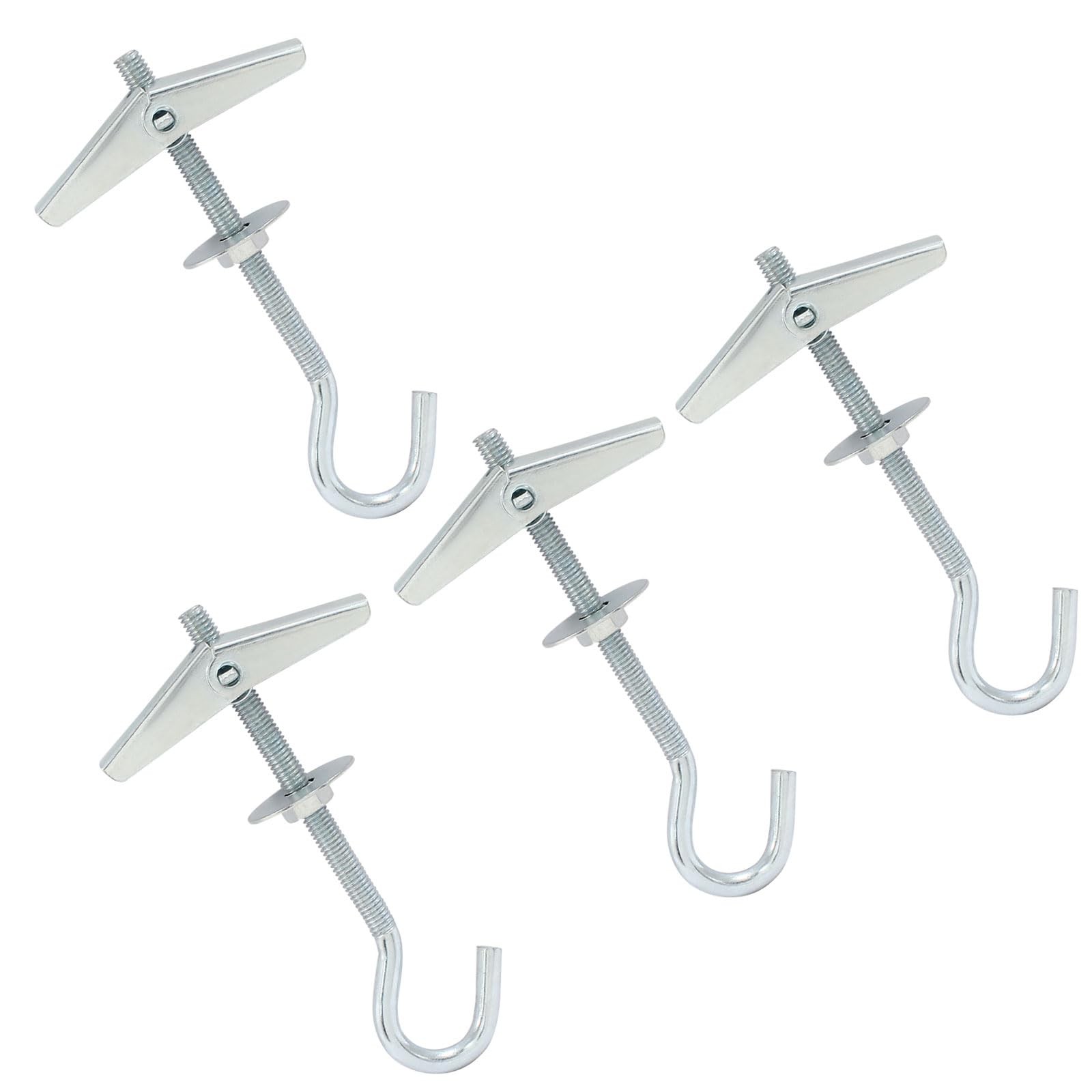 4 Packs Plasterboard Ceiling Hooks Heavy Duty, Spring Toggle Wing Bolts Hange…