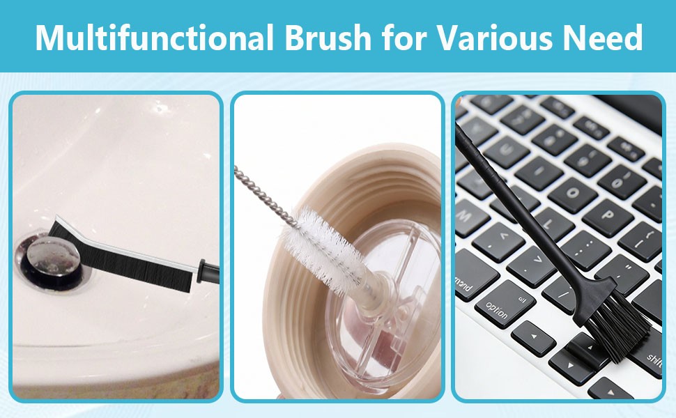 15PCS Cleaning Brush Cleaning Supplies, Hard Bristle Crevice Cleaning Brush