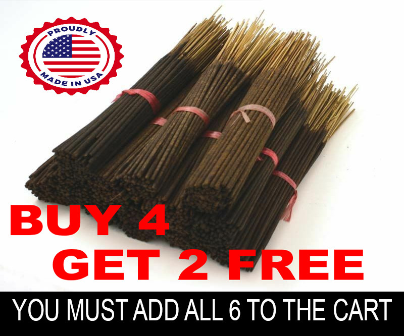 INCENSE STICKS HEAVILY SCENTED HAND DIPPED 11″ Sticks 100 Stick Bundle