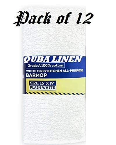 – Bar Mops Towels, 12 Pack Premium Quality 100% Cotton, Size 16×19 Highly Abs…