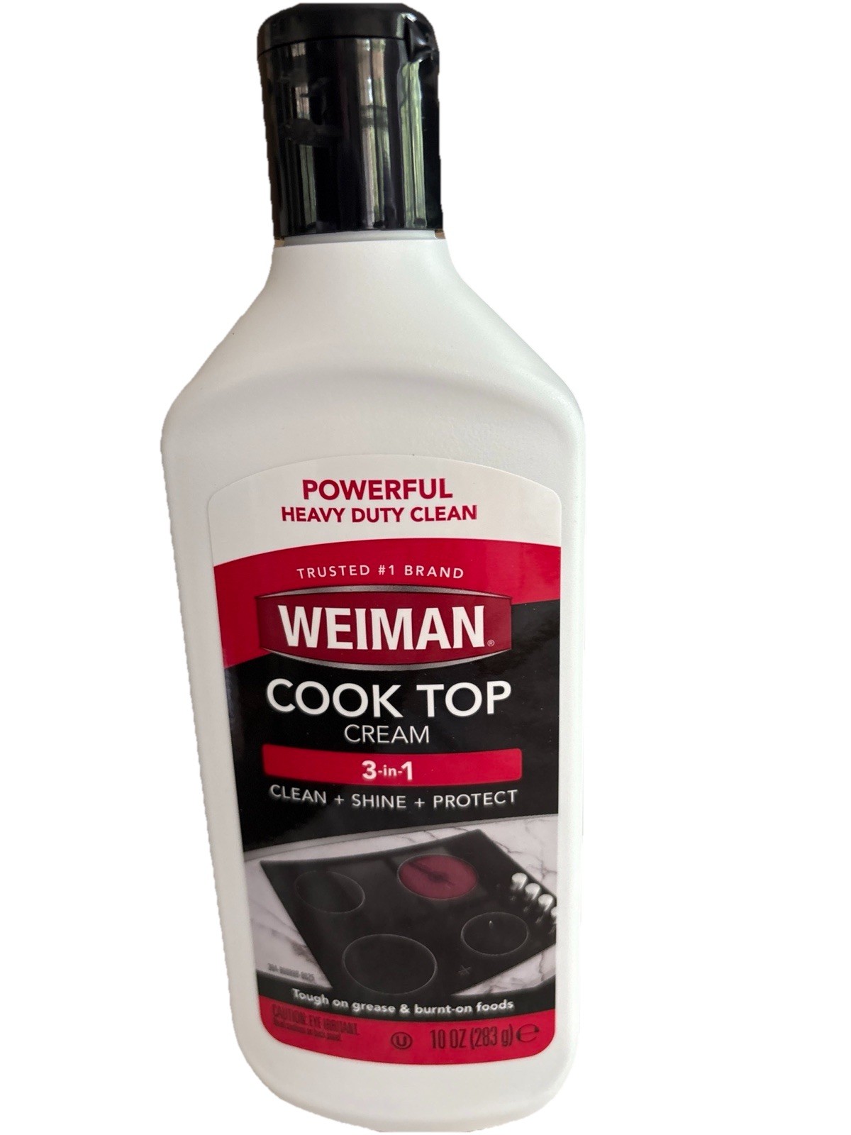 Weiman Cook Top Cream 3-in-1 Clean Shine Protect 10 Oz Tough On Grease New