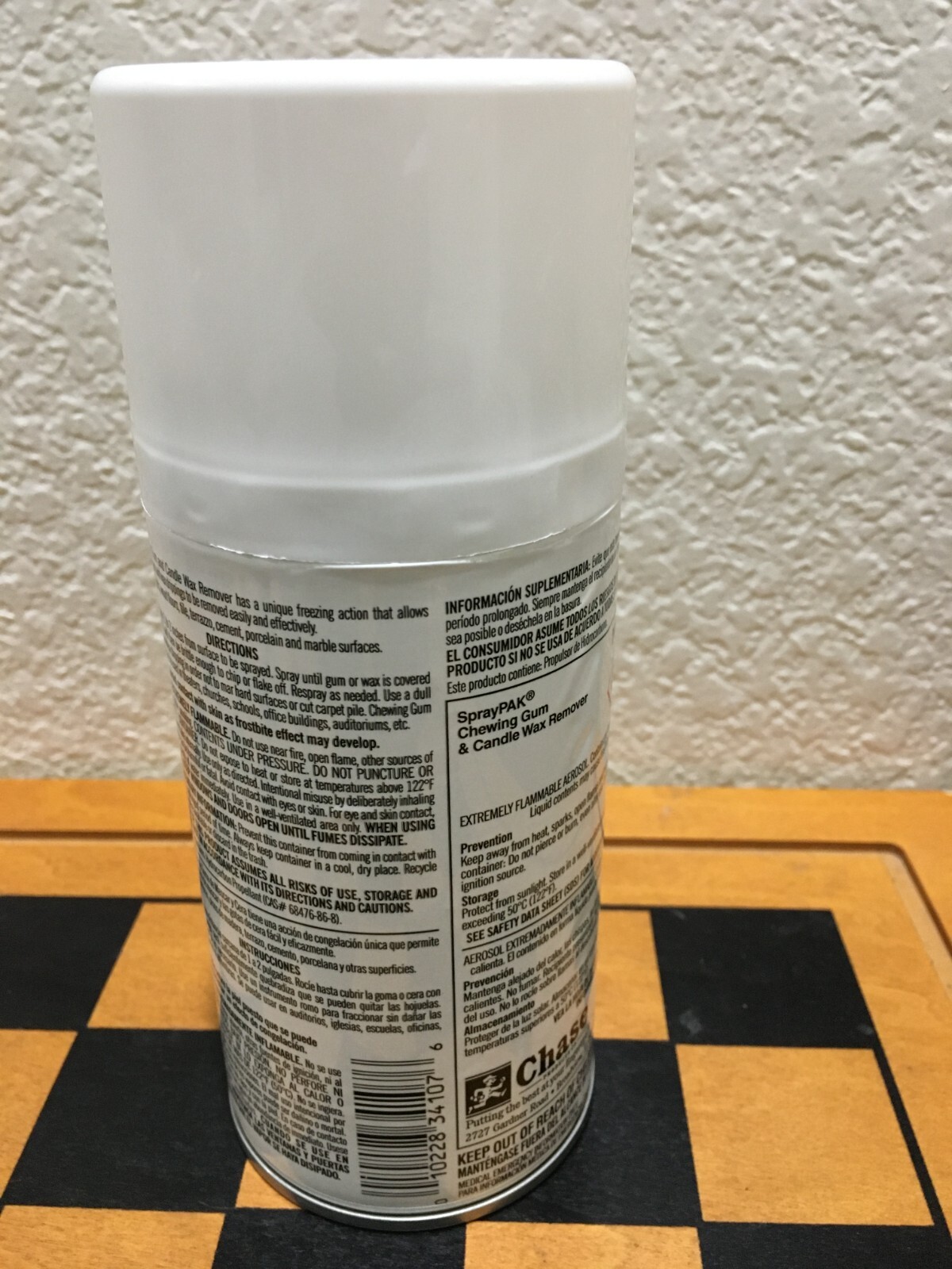Chase SprayPak Chewing Gum & Candle Wax Remover 5.5oz Spray Can