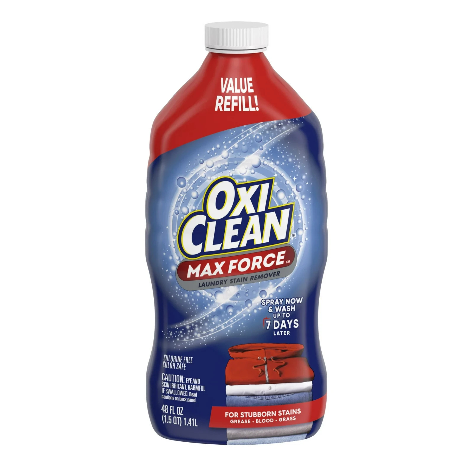 OxiClean Max Force Laundry Stain Remover Spray Refill, 48 fl oz​