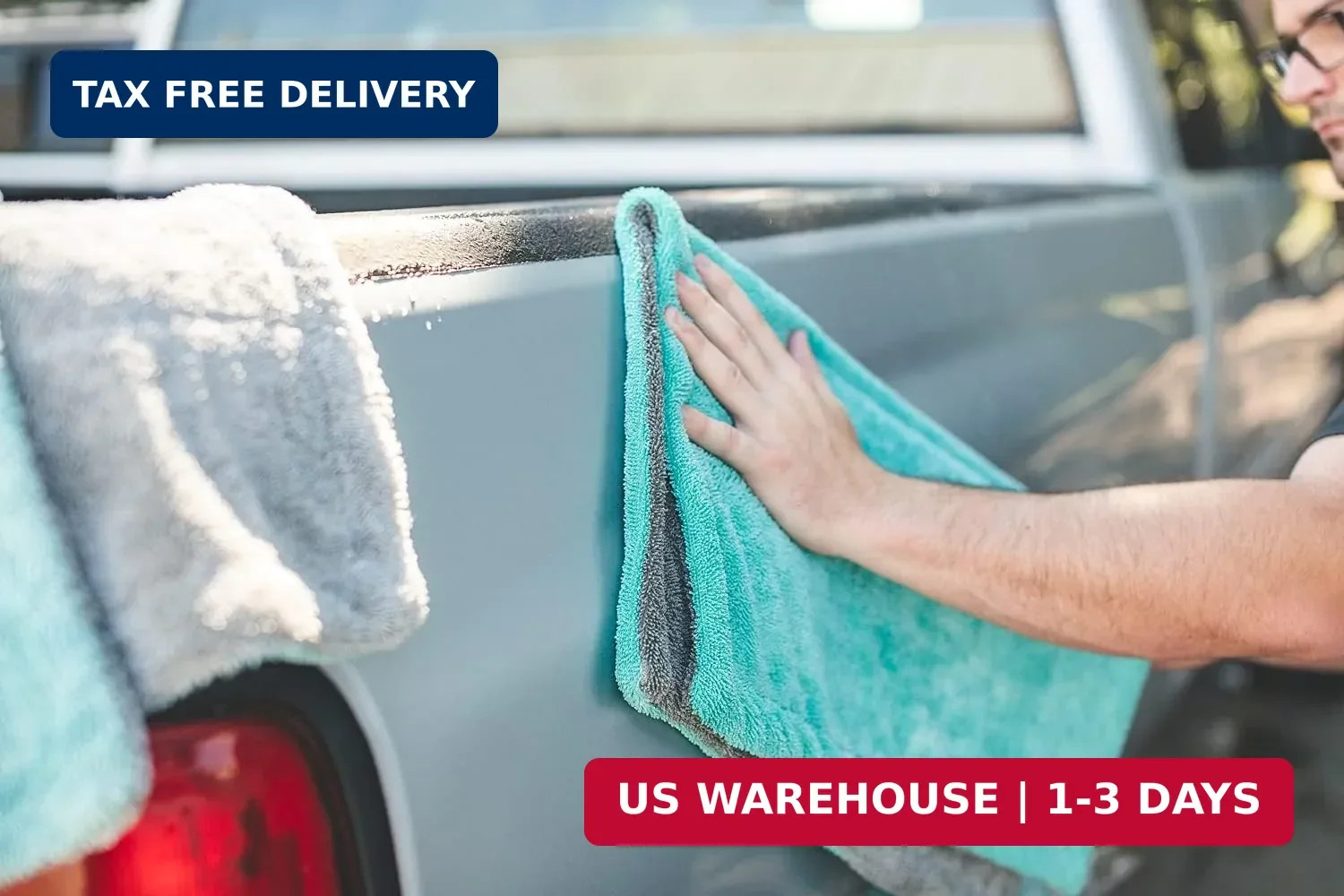 The Rag Company, The Liquid8r, Absorbent 70/30 Blend Microfiber Drying Towel for