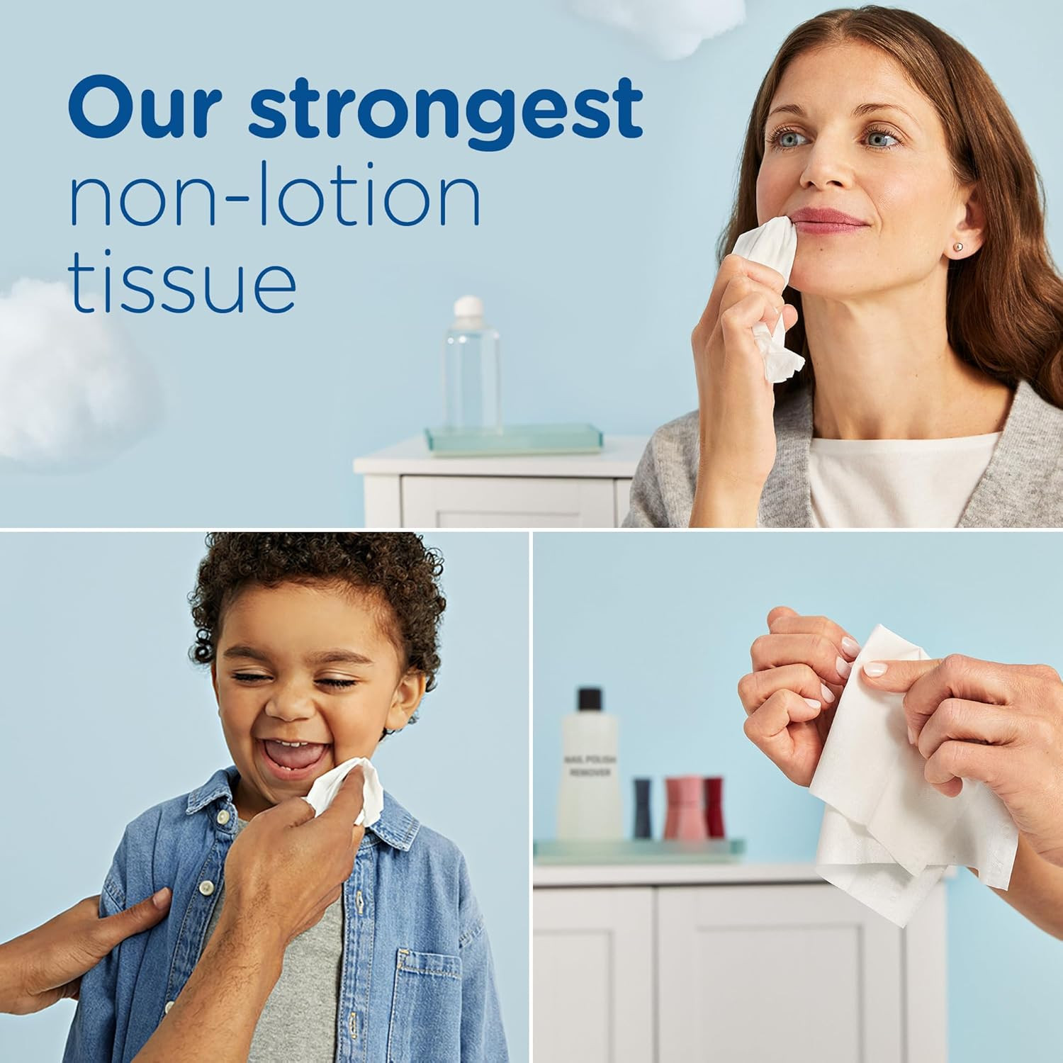 Ultra Soft Non-Lotion Tissues, 10 Cubes, 56 Tissues per Box
