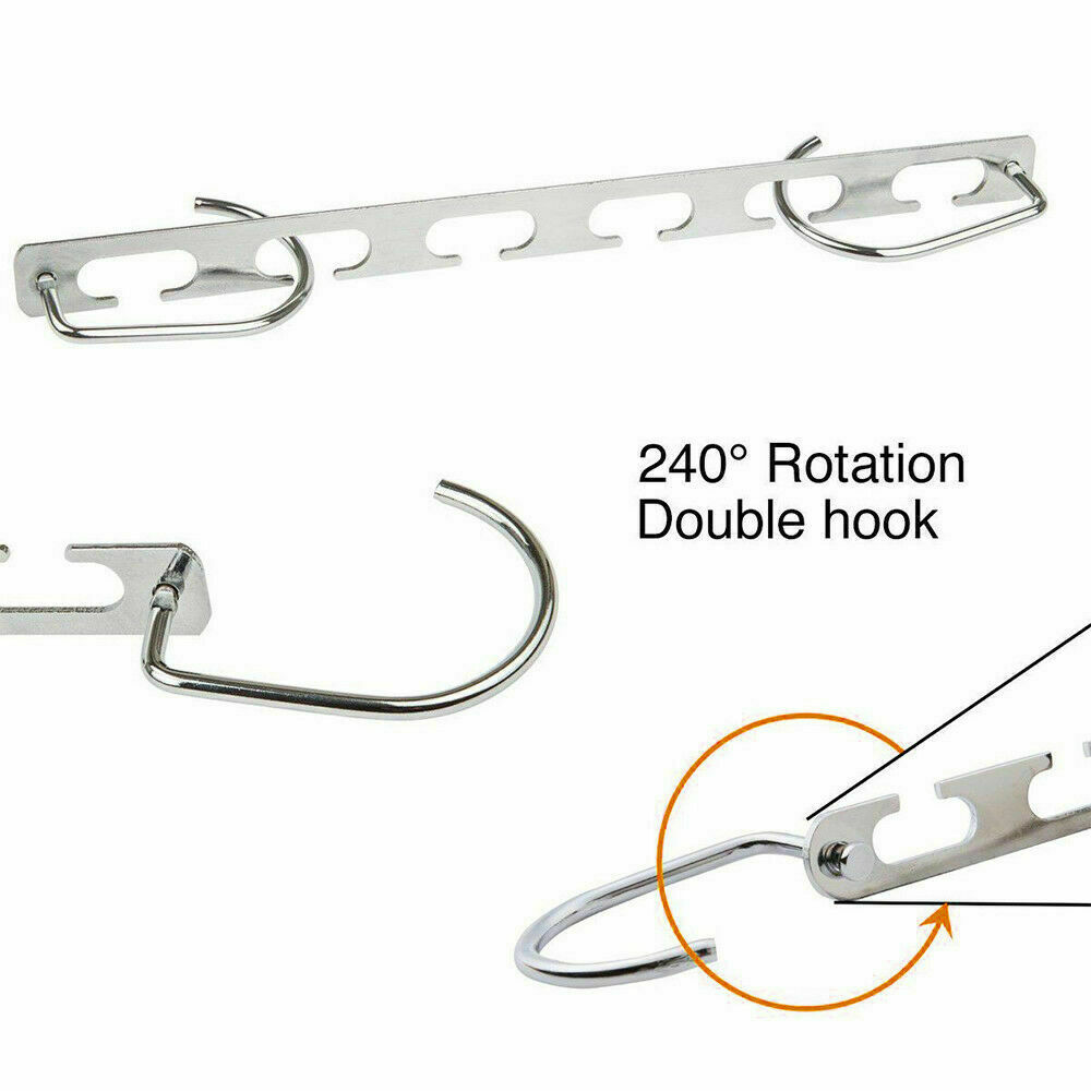 2PC Space Saver Saving Wonder Metal Hanger Clothes Closet Organize Hook Racks