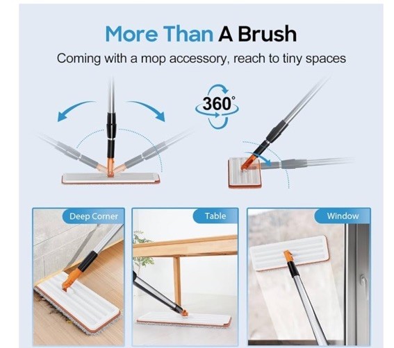 Electric Spin Scrubber for Cleaning Bathroom Cordless Cleaning Brush Power Sc…