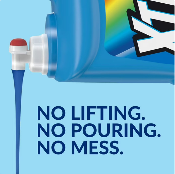 4 Pack Xtra Plus OxiClean, 131 Loads Liquid Laundry Detergent, 203.1 fl oz Pk
