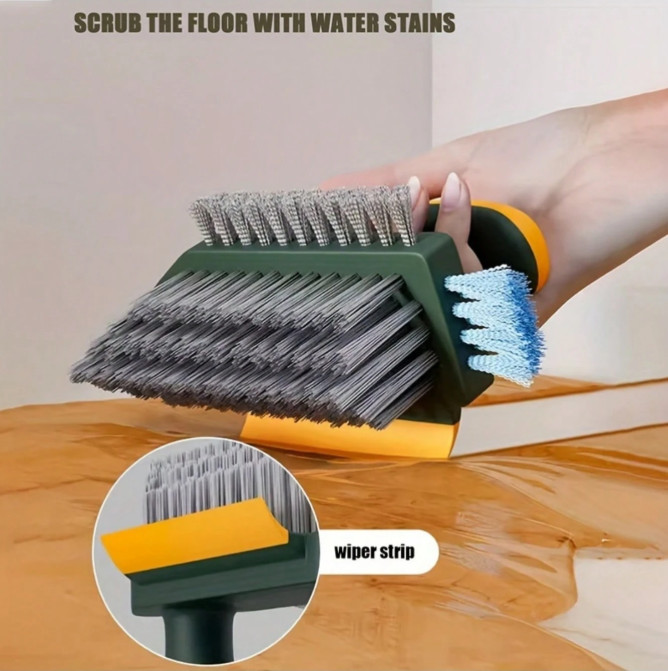 1 pc 2‑in‑1 crevice cleaning brush –multi‑functional handheld home cleaning tool