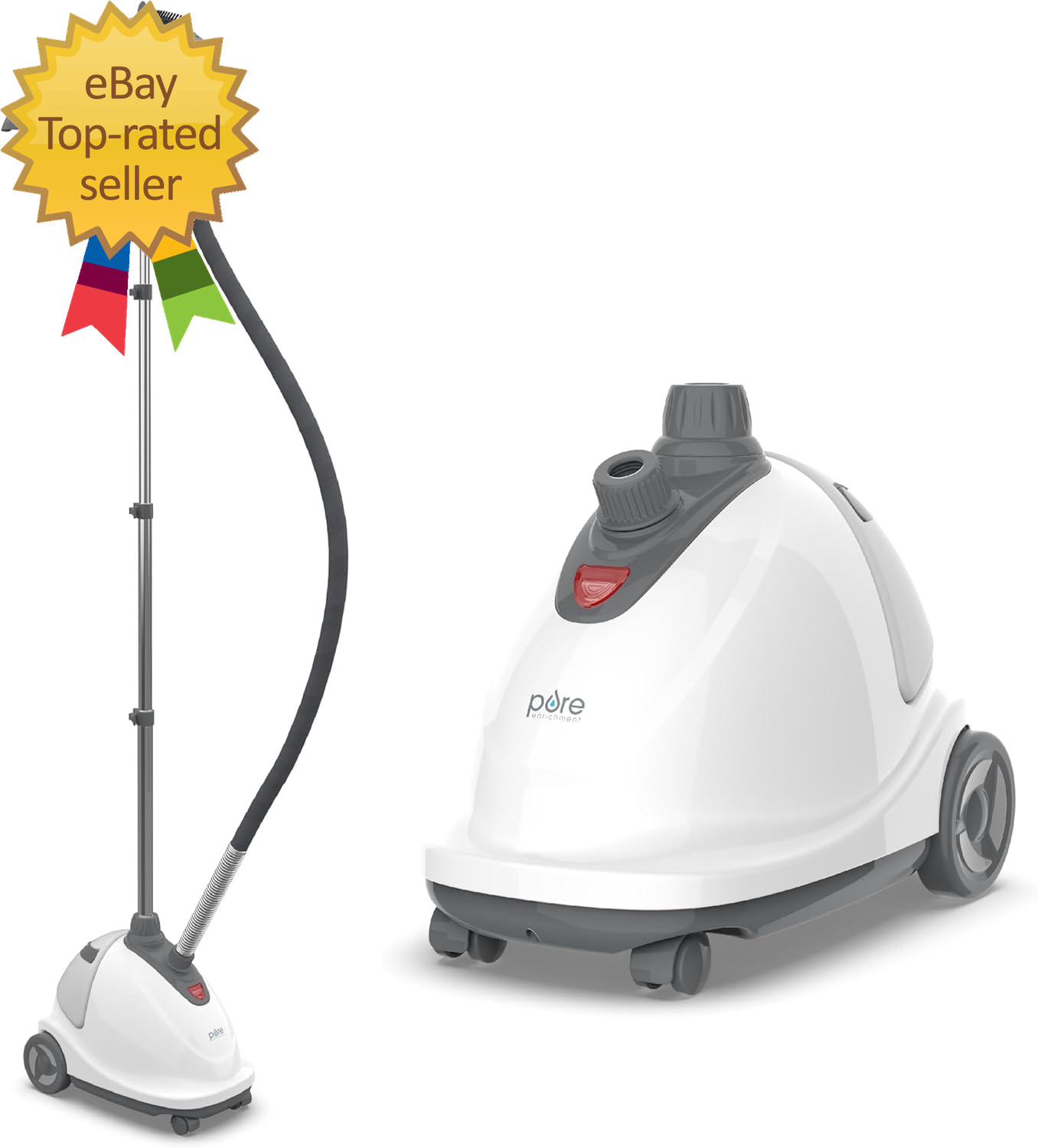 Puresteam XL Standing Fabric Steamer – Professional Wrinkle Remover Heats in 45