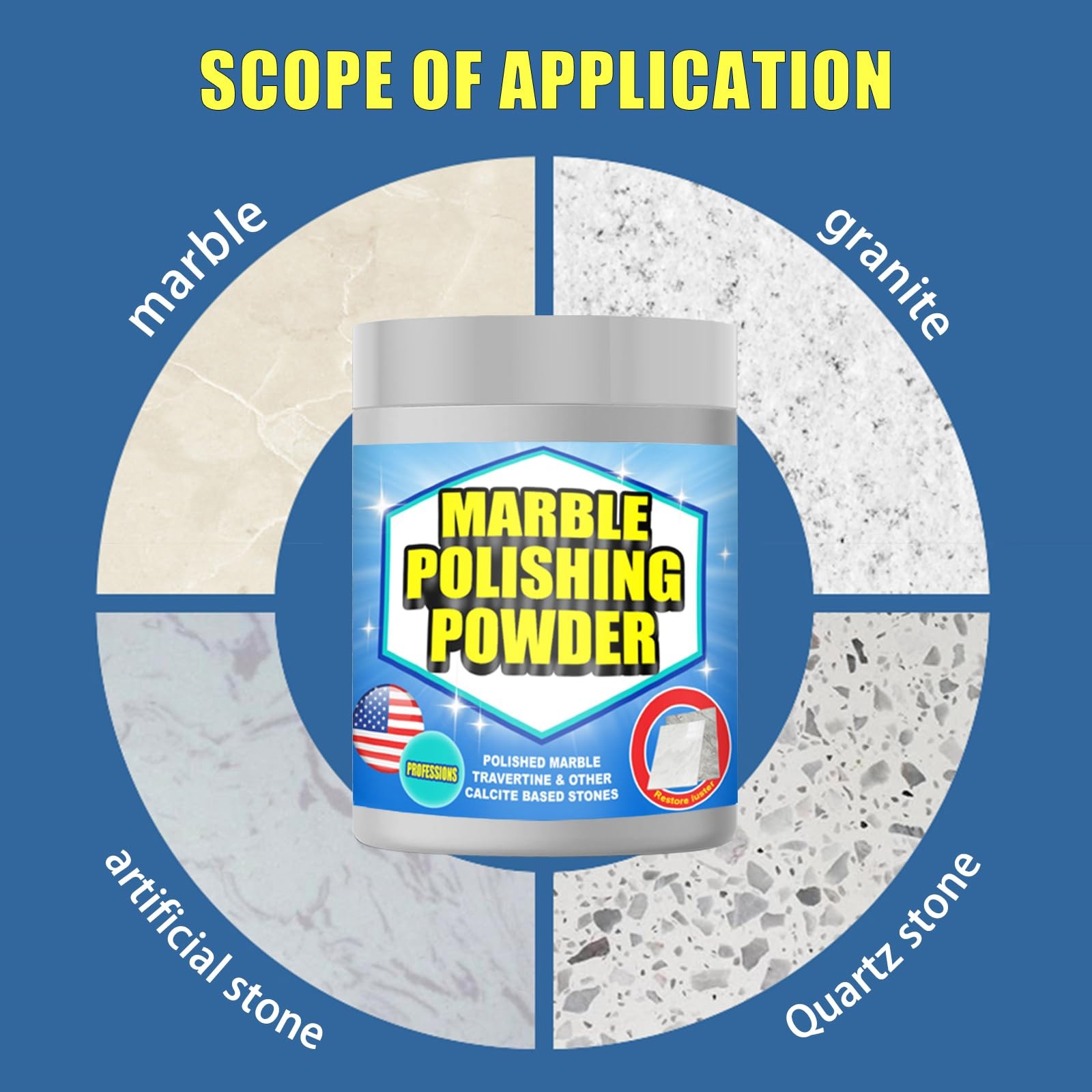 Marble Polishing Powder & Compound – Granite Countertop Polish, Etch & Scratc…