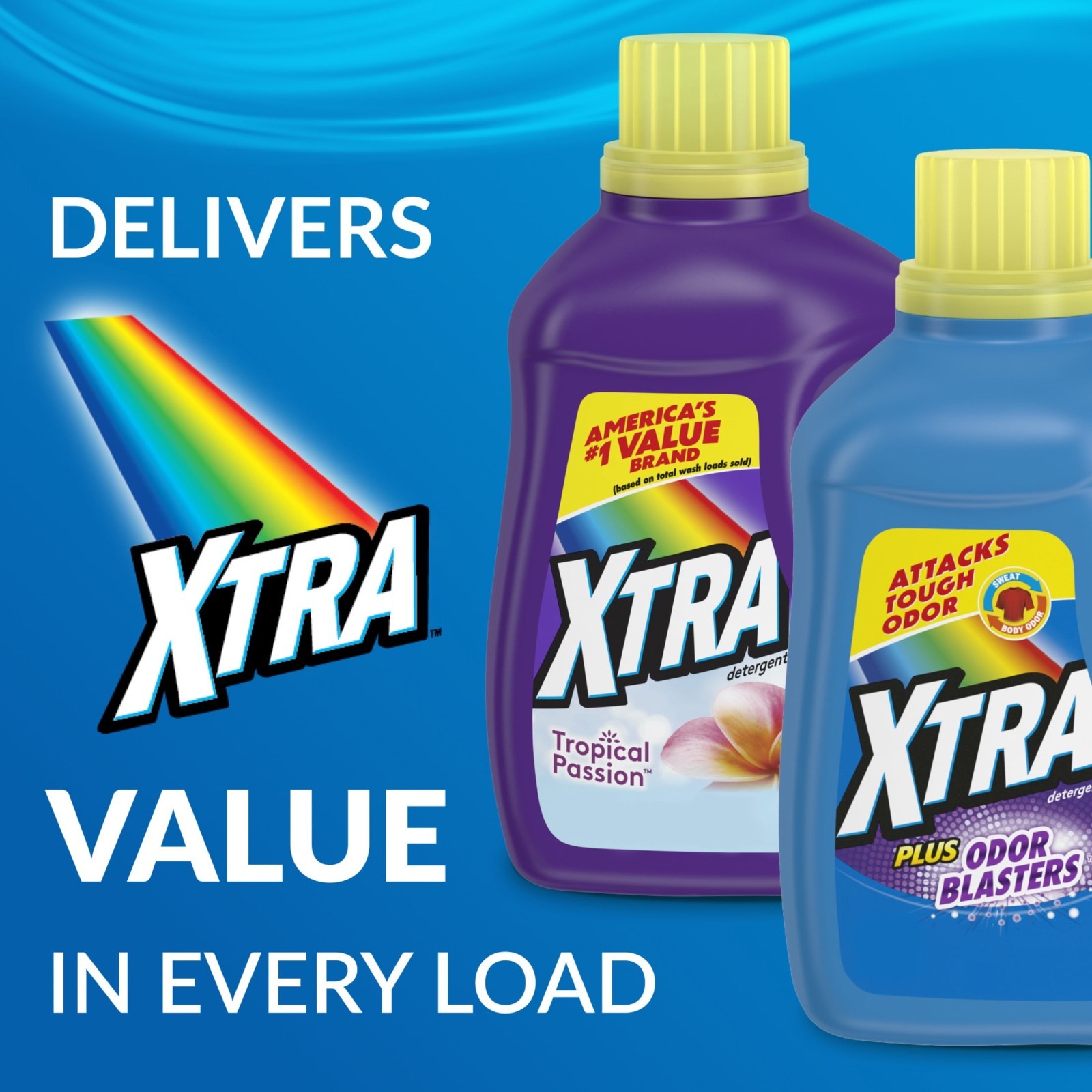 Xtra Liquid Laundry Detergent, Tropical Passion, 260 Loads, 312 fl oz, 3 Pack