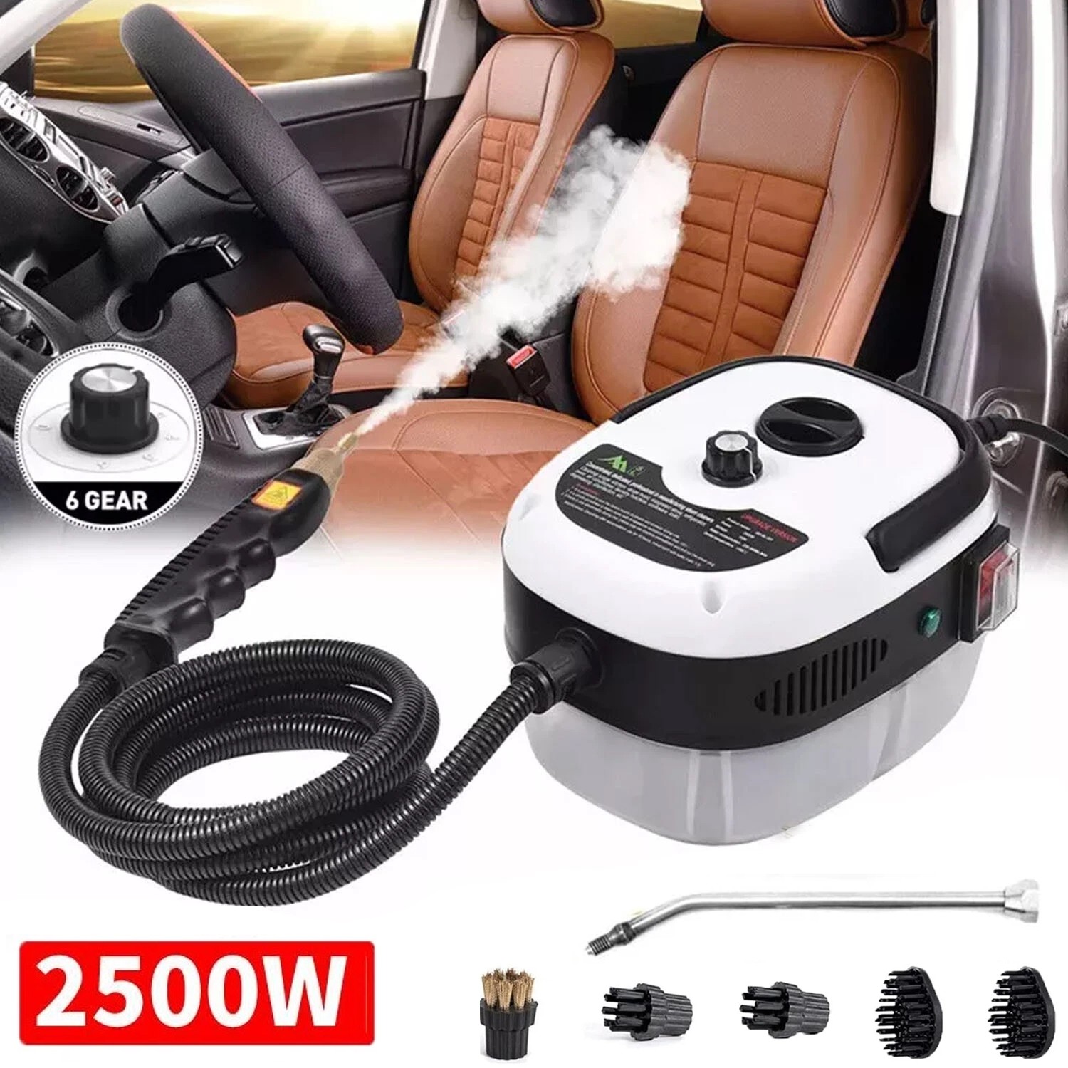 Handheld High Temp Steam Cleaner High Pressure Household Cleaning Machine 2500W