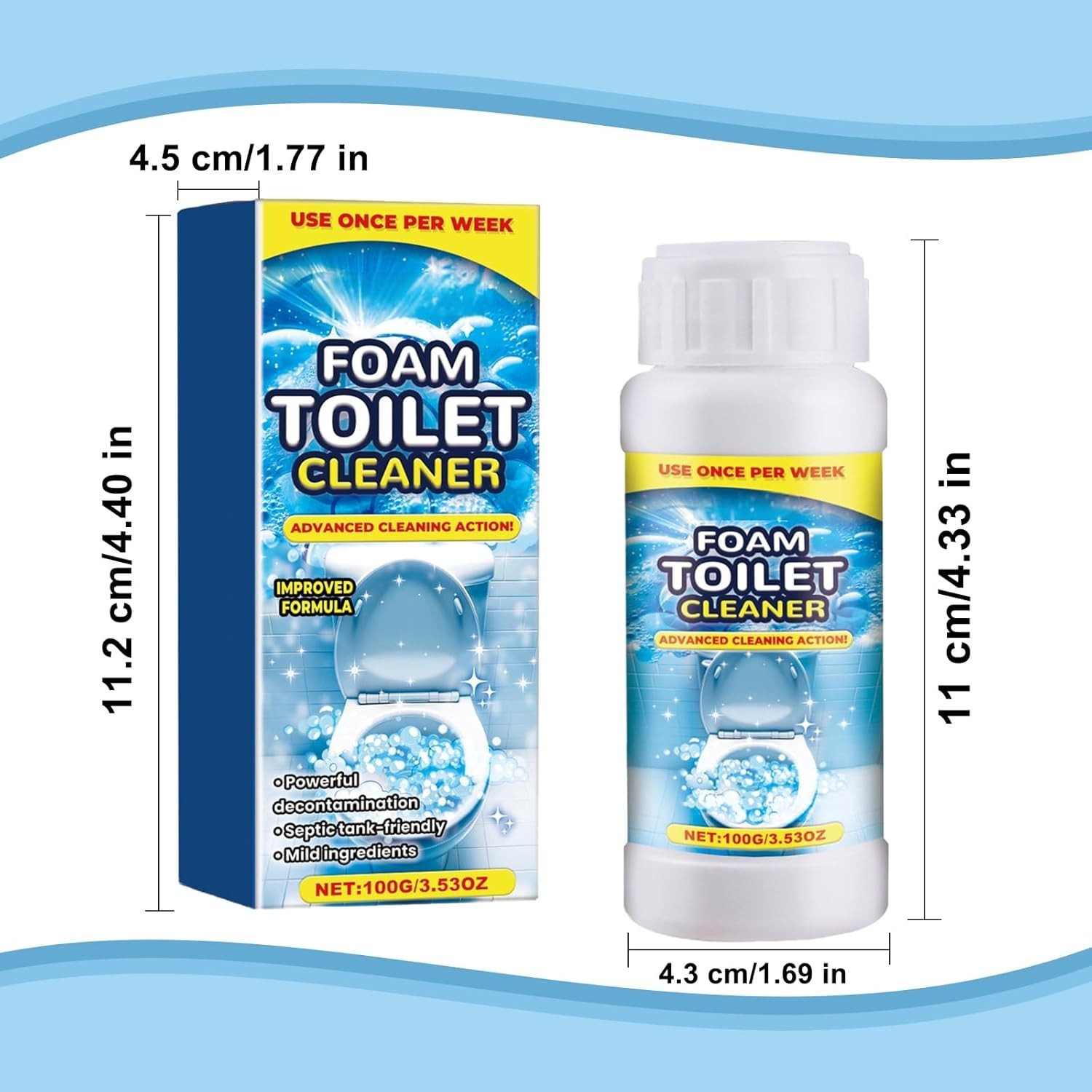 Foam Toilet Cleaner, 2025 NewToilet BowlCleaner, Advanced Toilet Cleaner for …