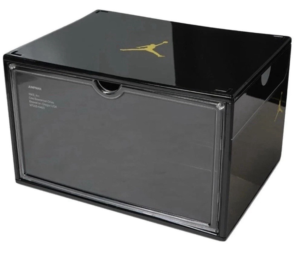 NIKE JORDAN AIR Black Plastic Shoe Box One Piece SNEAKER CASE ASIA EXCLUSIVE