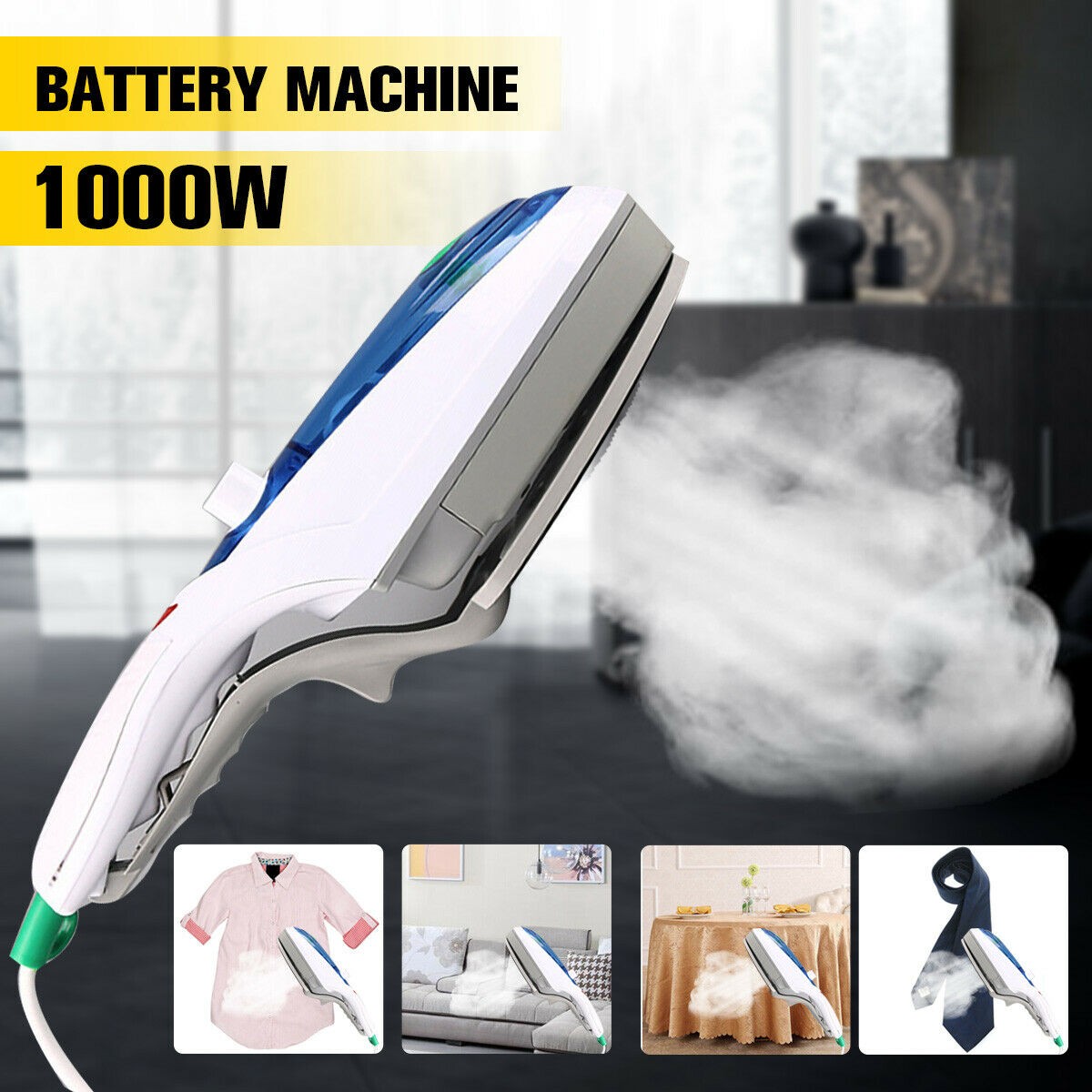 1000W Portable Handheld Electric Steam Iron Brush Steamer Travel Laundry Clothes