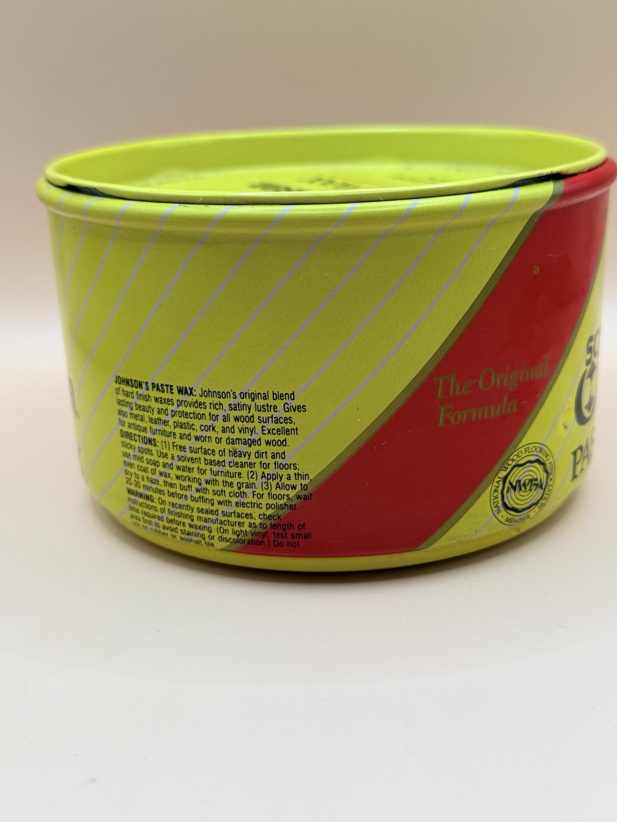 SC Johnson Paste Wax 16oz Can Original 1988 Formula 1 Lb 0.5 Ounces