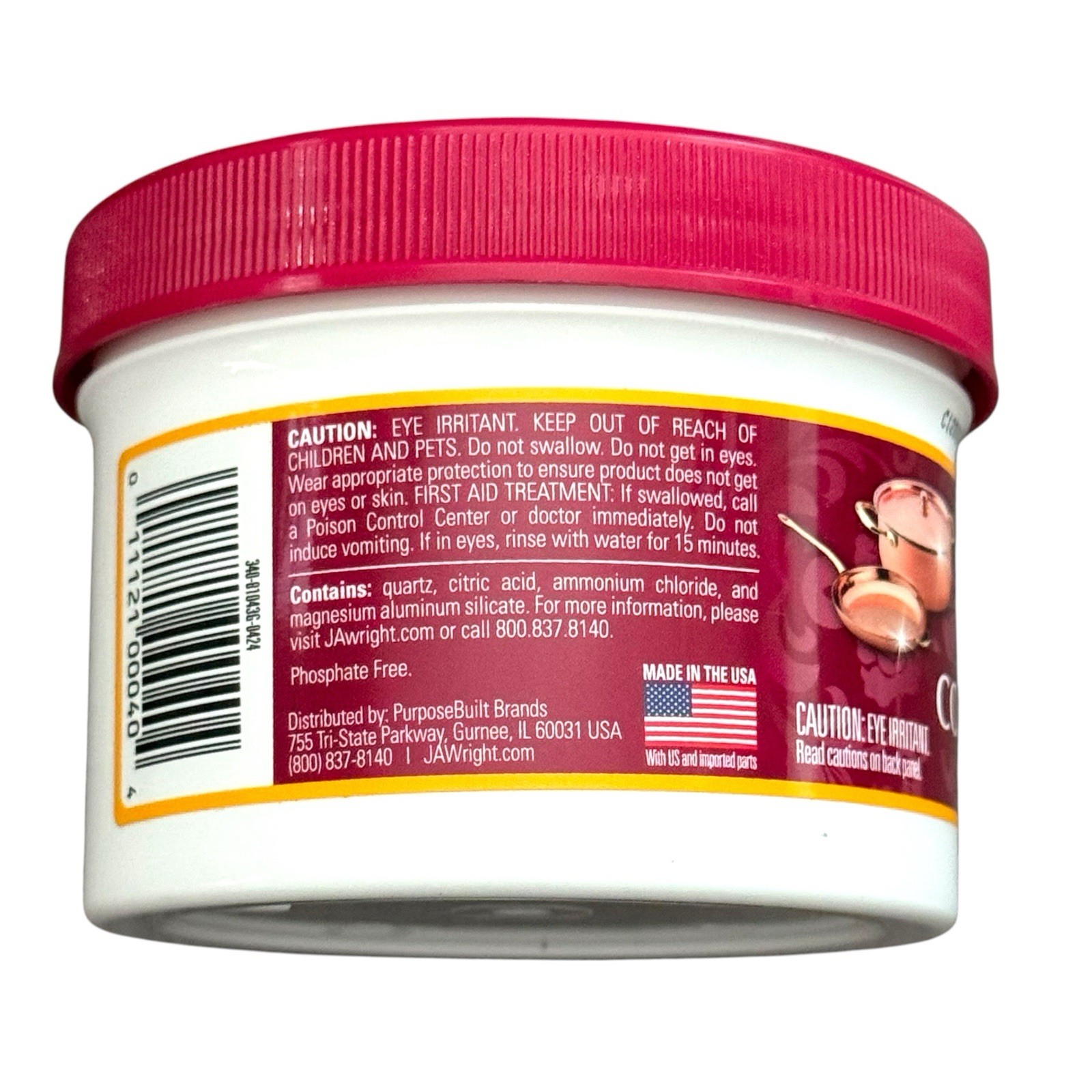 Wright’s by Weiman Copper Cream Polish – 8 oz – NEW – Lot of 2