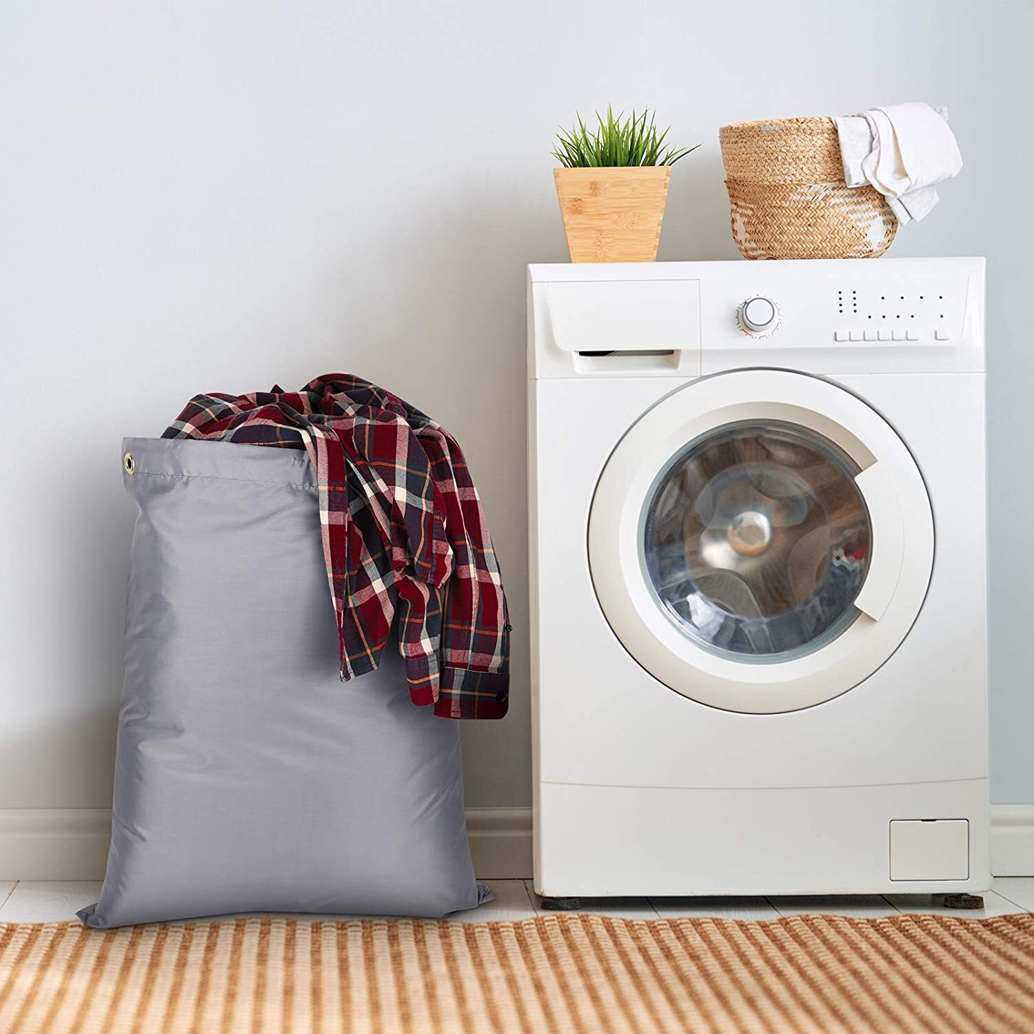 Laundry Bag Extra Large 30″X40″Washable Jumbo Heavy Duty Locking Drawstring