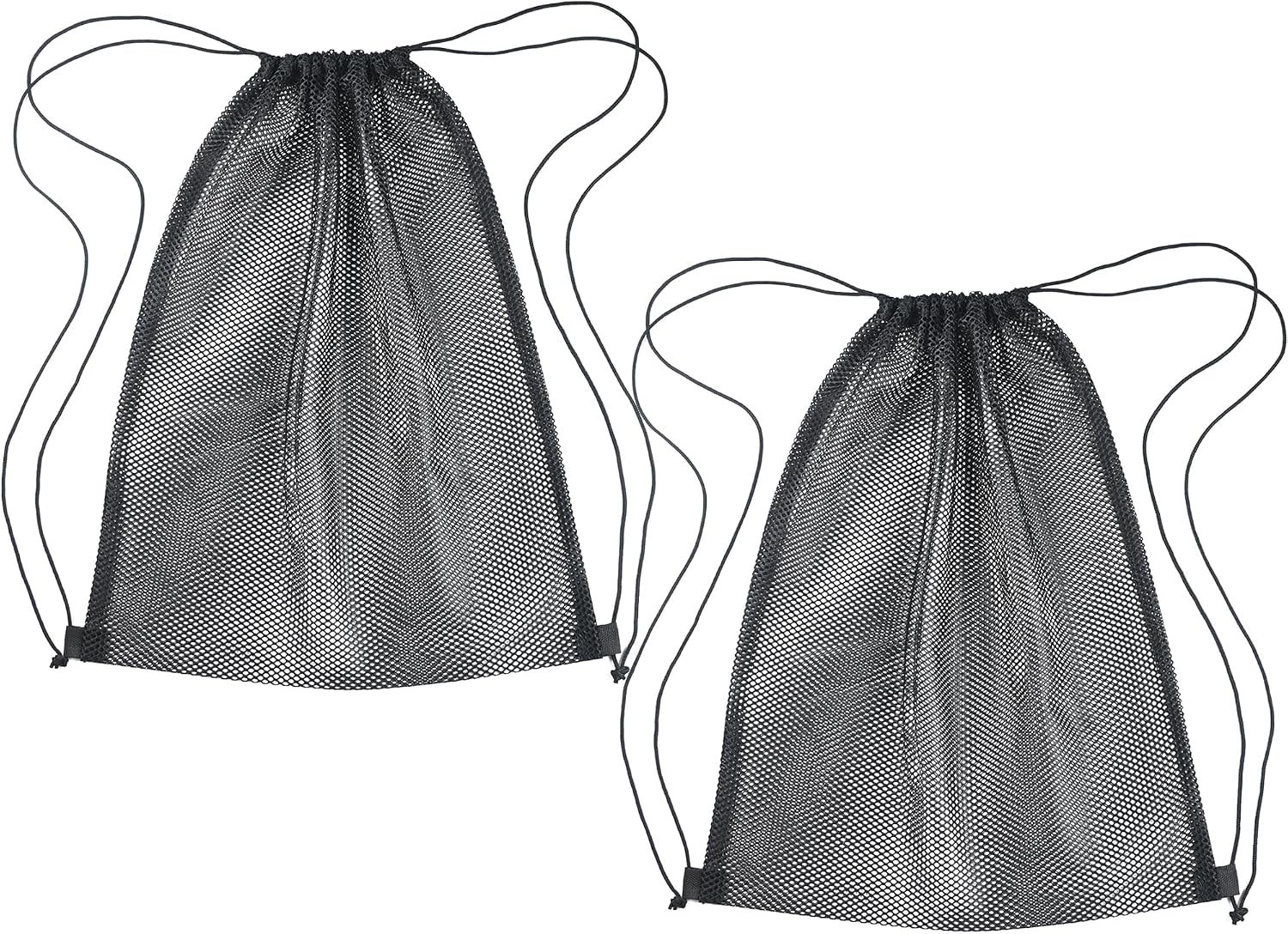 2 Pcs Mesh Drawstring Bag 16 x 20 Inch Heavy Duty Nylon Net Bags, Durable Mes…