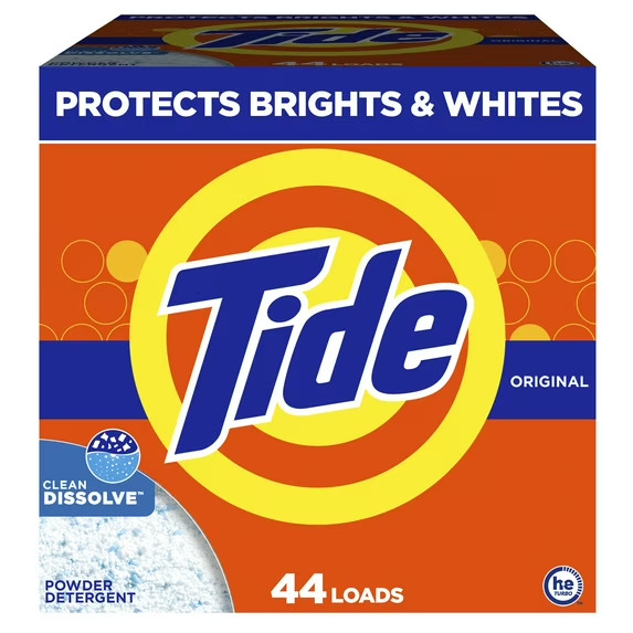 Tide Powder Laundry Detergent, Original Scent, 50 oz, 44 Loads free shipping