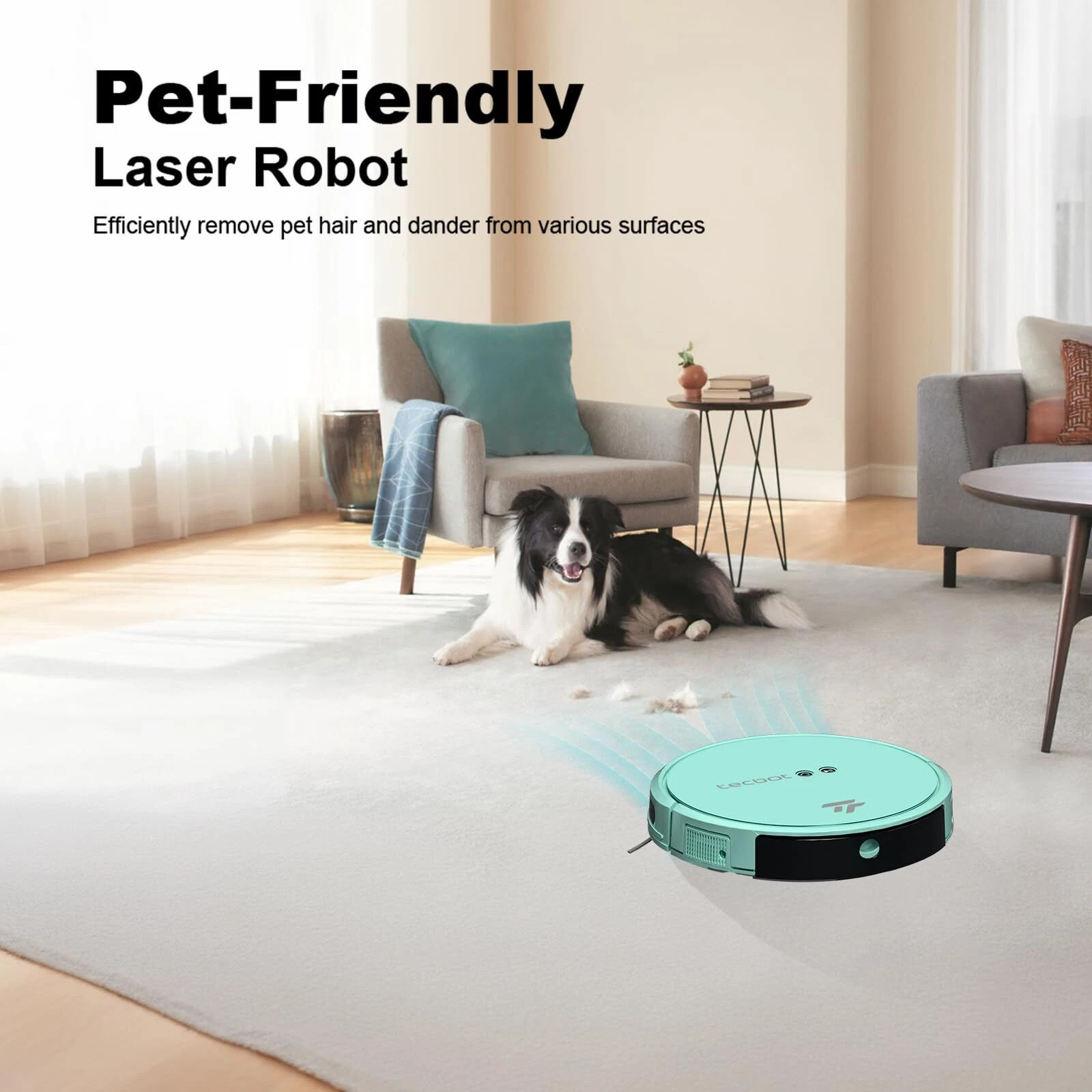 Tecbot S1 Intelligent Sweeping Robot Vacuum Cleaner with Wi-Fi & App Controls