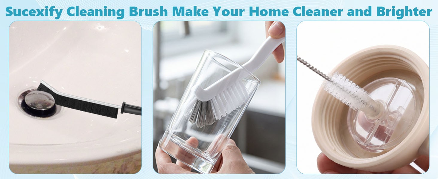 15PCS Cleaning Brush Cleaning Supplies, Hard Bristle Crevice Cleaning Brush