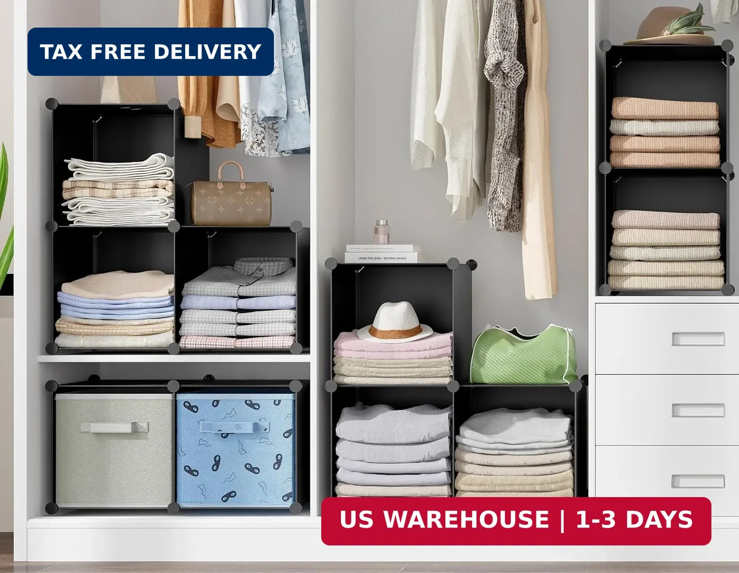 6-Cube Storage Organizer, Closet Organizer Storage Cabinet Shelf Bookcase Booksh