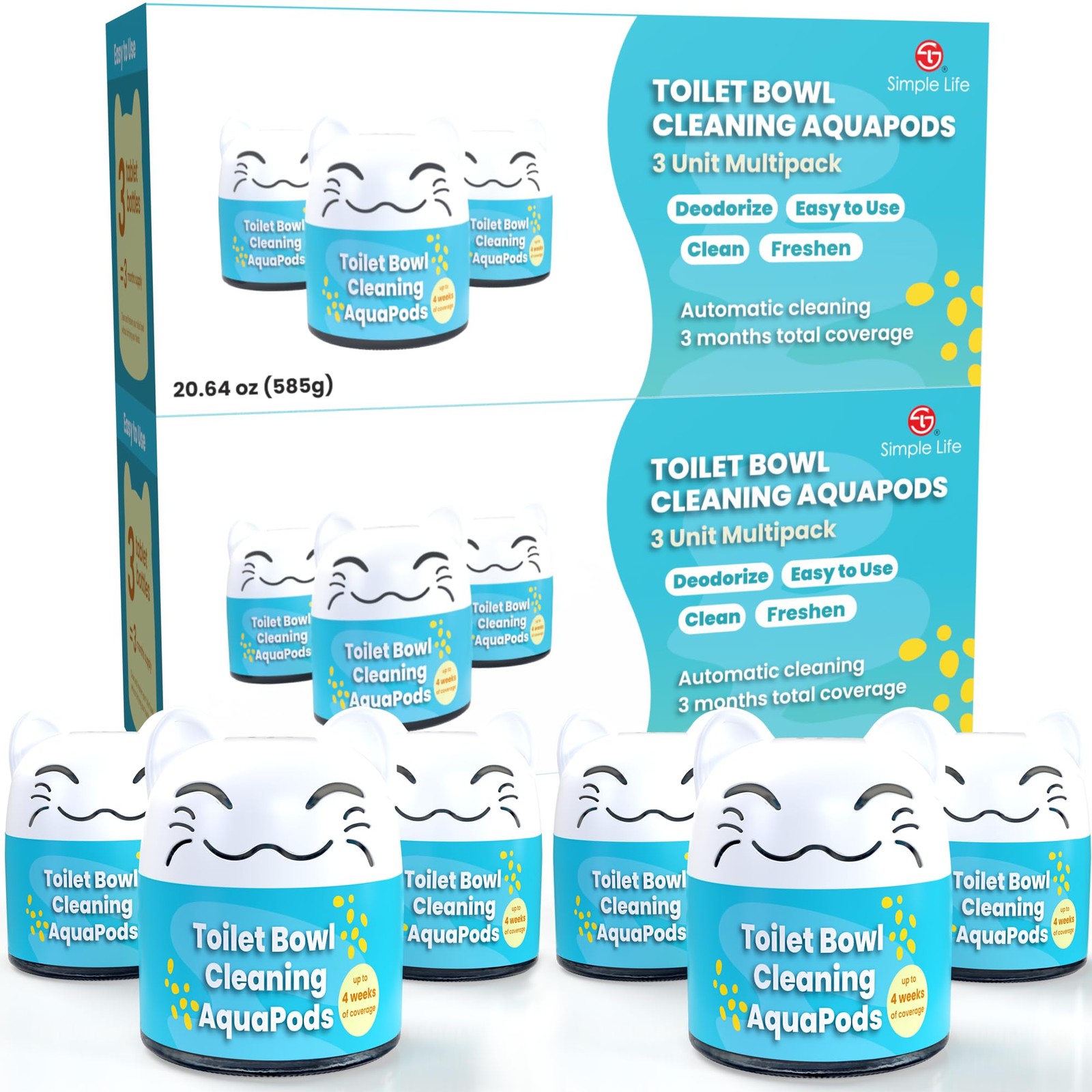 Automatic Toilet Bowl Cleaner Tablets | Long-Lasting, Easy-to-Use, Septic Safe