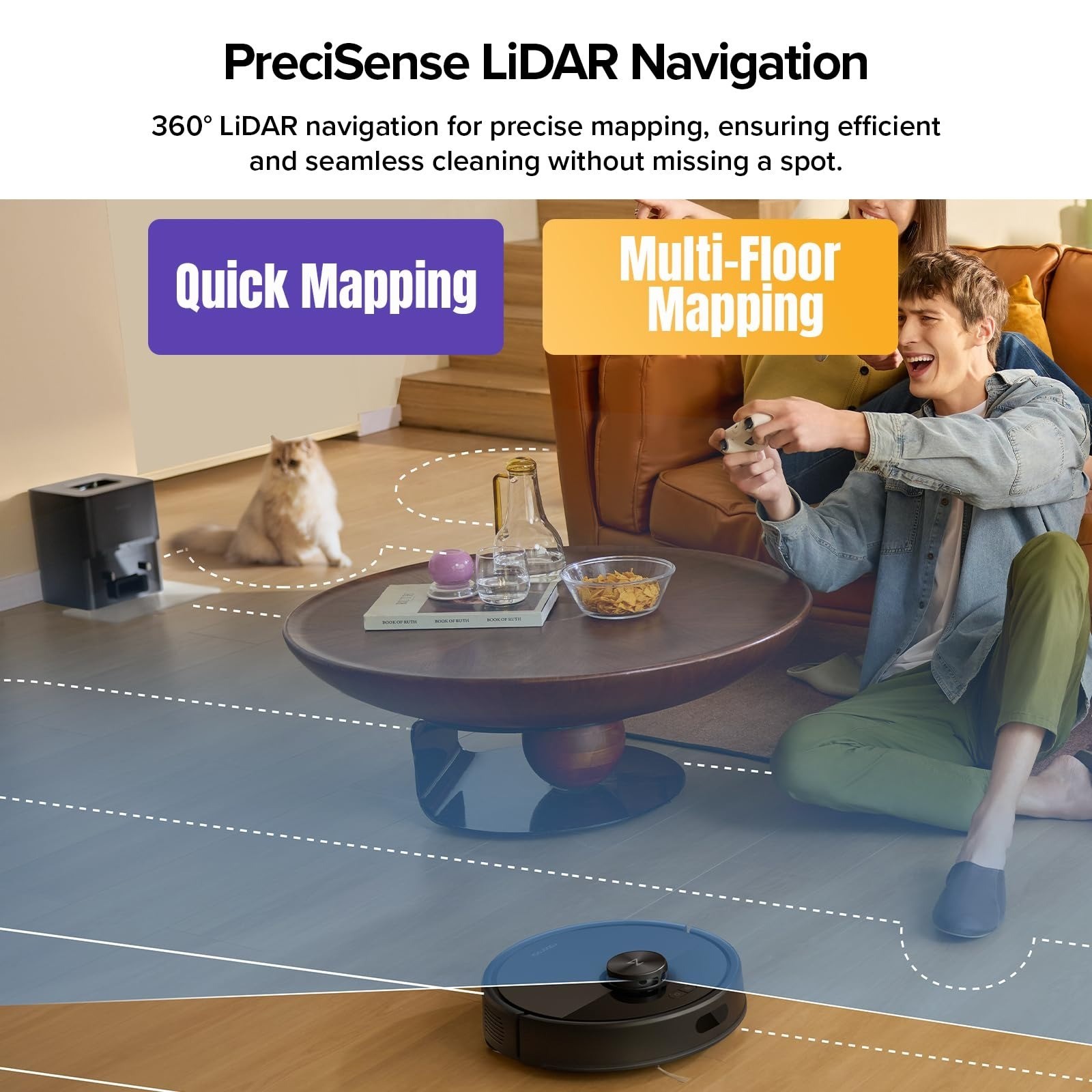 Roborock Q7 M5+ Robot Vacuum & Mop – Self-Empty, 10000Pa Suction