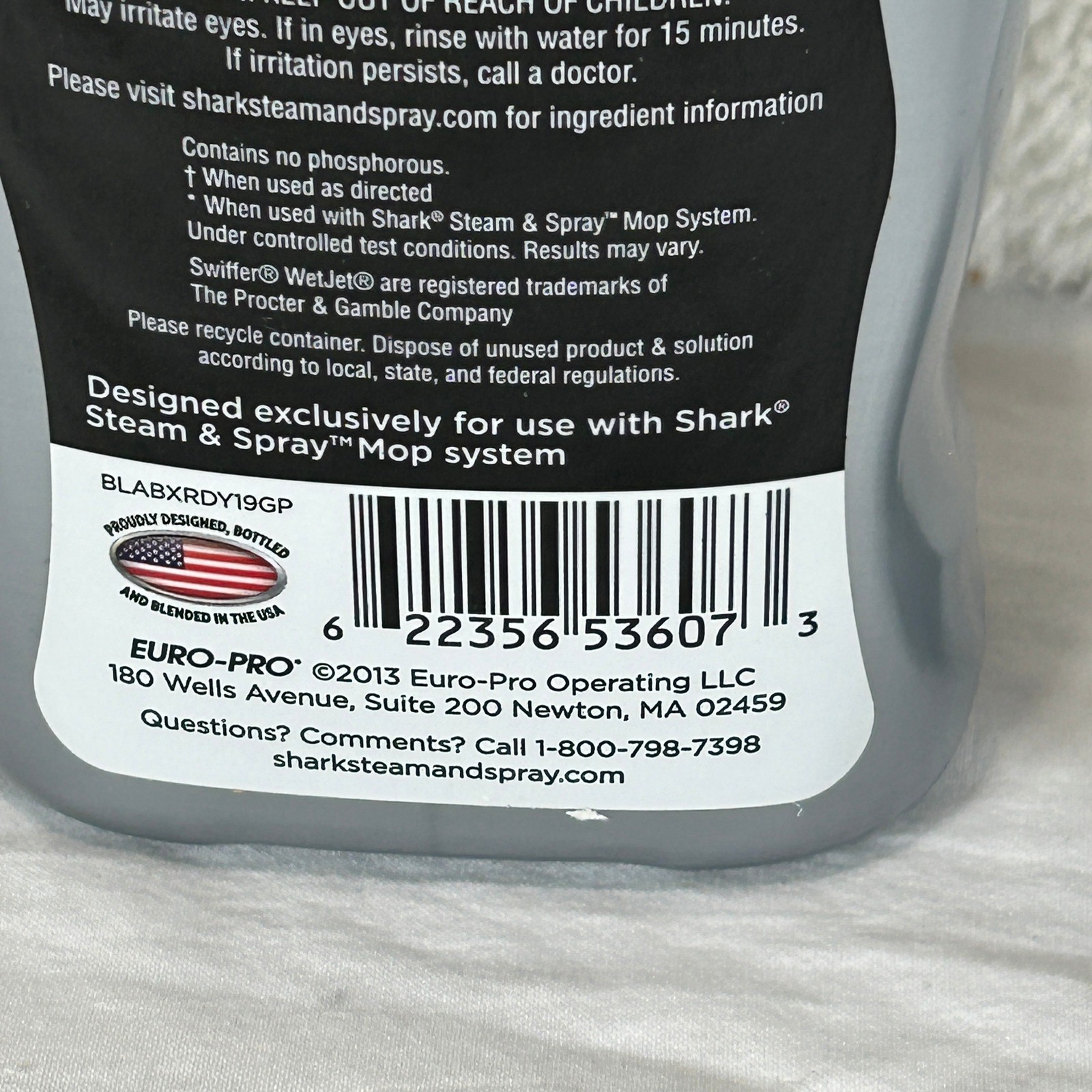 Shark Steam Energized Cleanser Waterfall Fresh 20oz Multi-Floor BLABXRDY19GP-02
