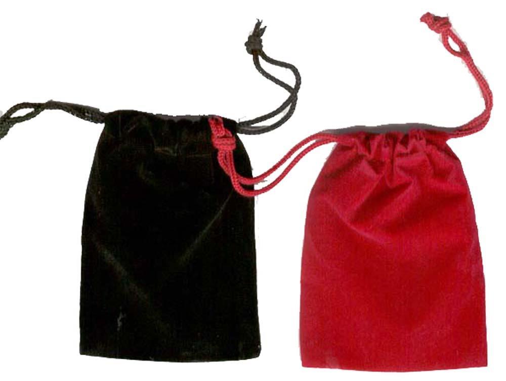 12 RED AND 12 BLACK VELVET DRAW STRING STORAGE BAGS bag SM 3in coins jewelry